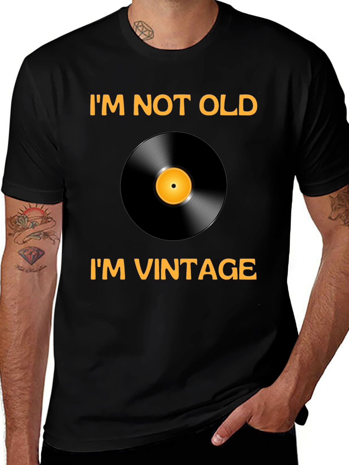 I'm Not Old I'm Vintage Record T-Shirt