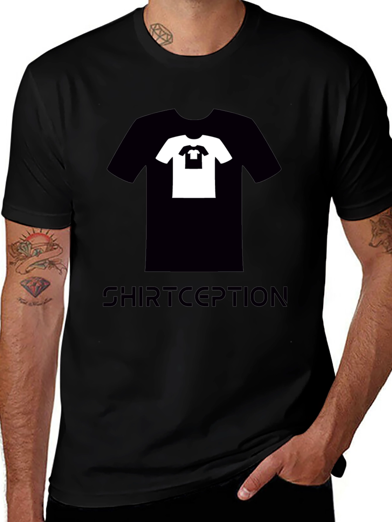 Variant 7 of Shirtception Graphic Tee - Meta Design