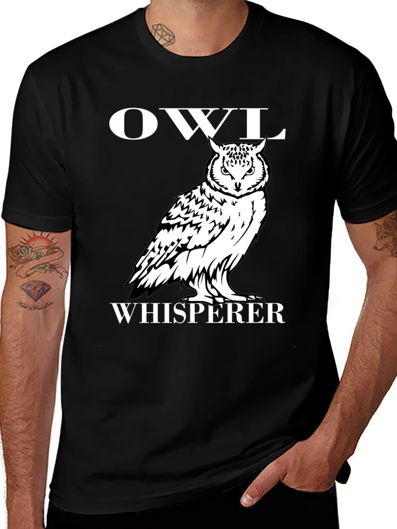 Variant 2 of Owl Whisperer Graphic T-Shirt