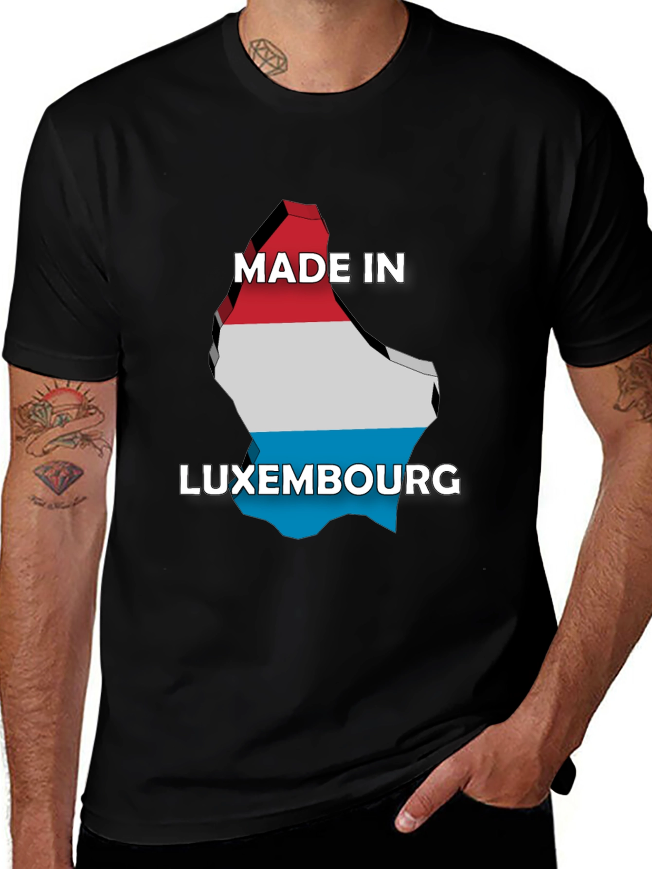 Luxembourg Flag T-Shirt - Made in Luxembourg Pride