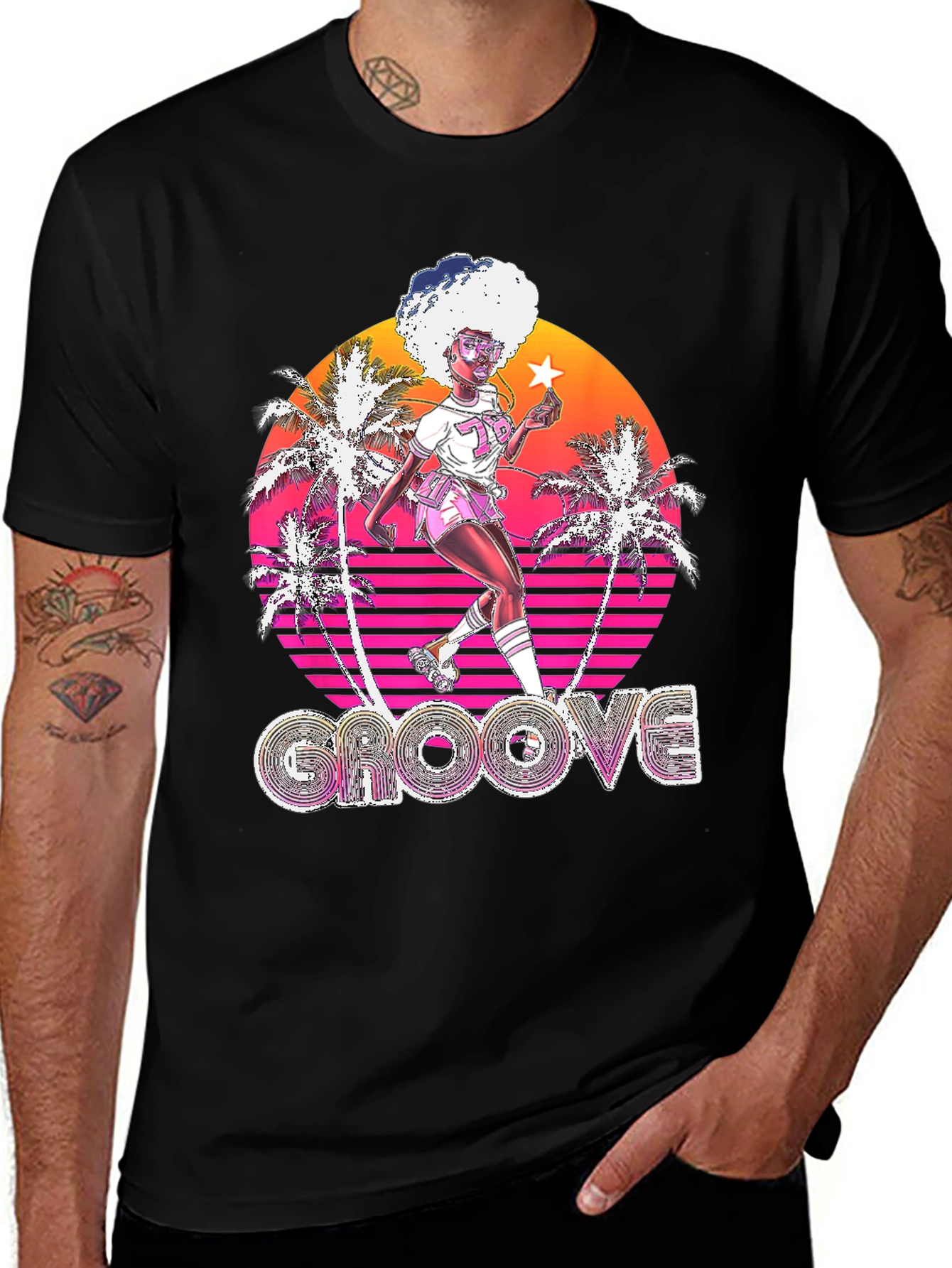 Variant 26 of Retro Groove T-Shirt with 80s Vibe