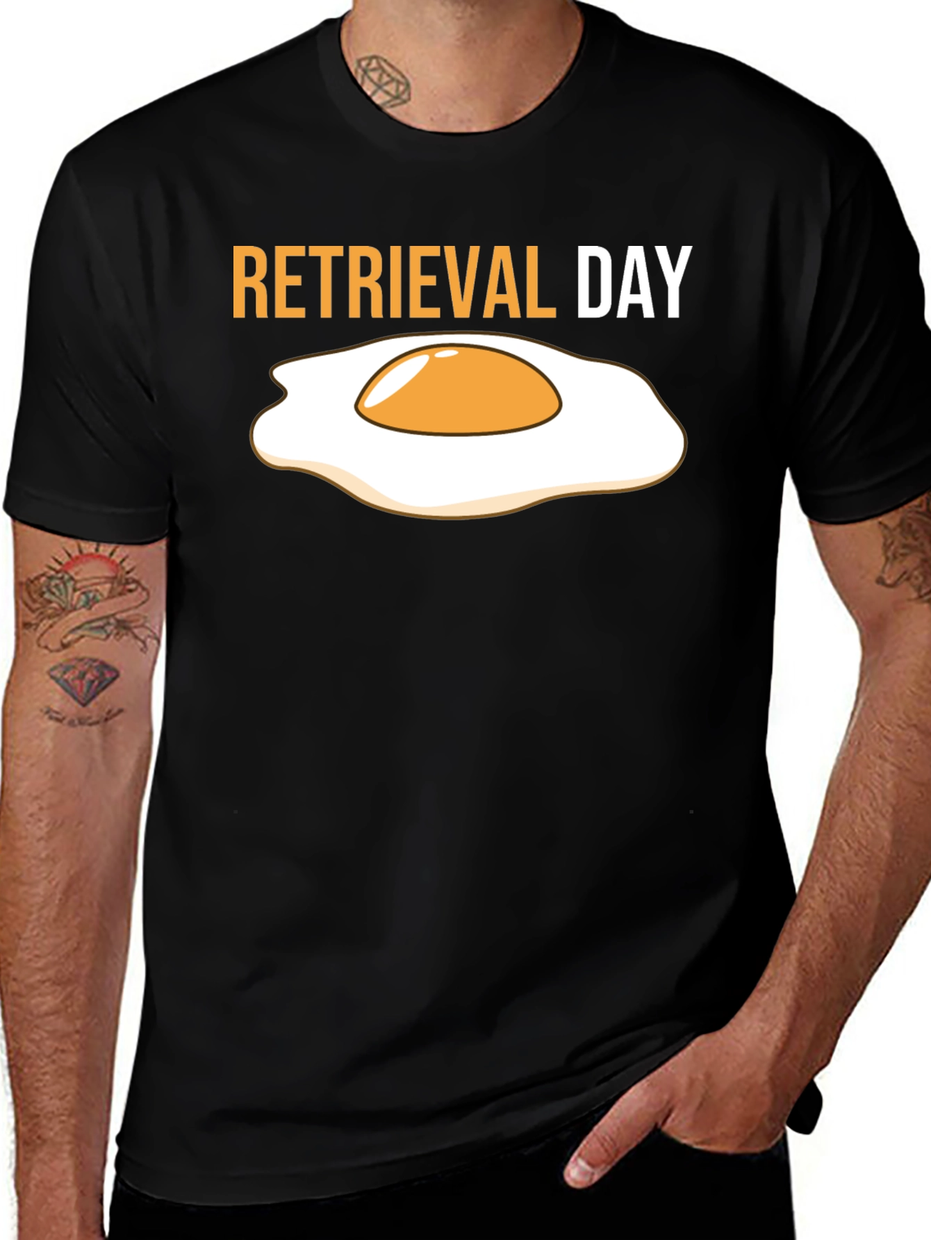 Variant 12 of Retrieval Day Fried Egg Graphic T-Shirt