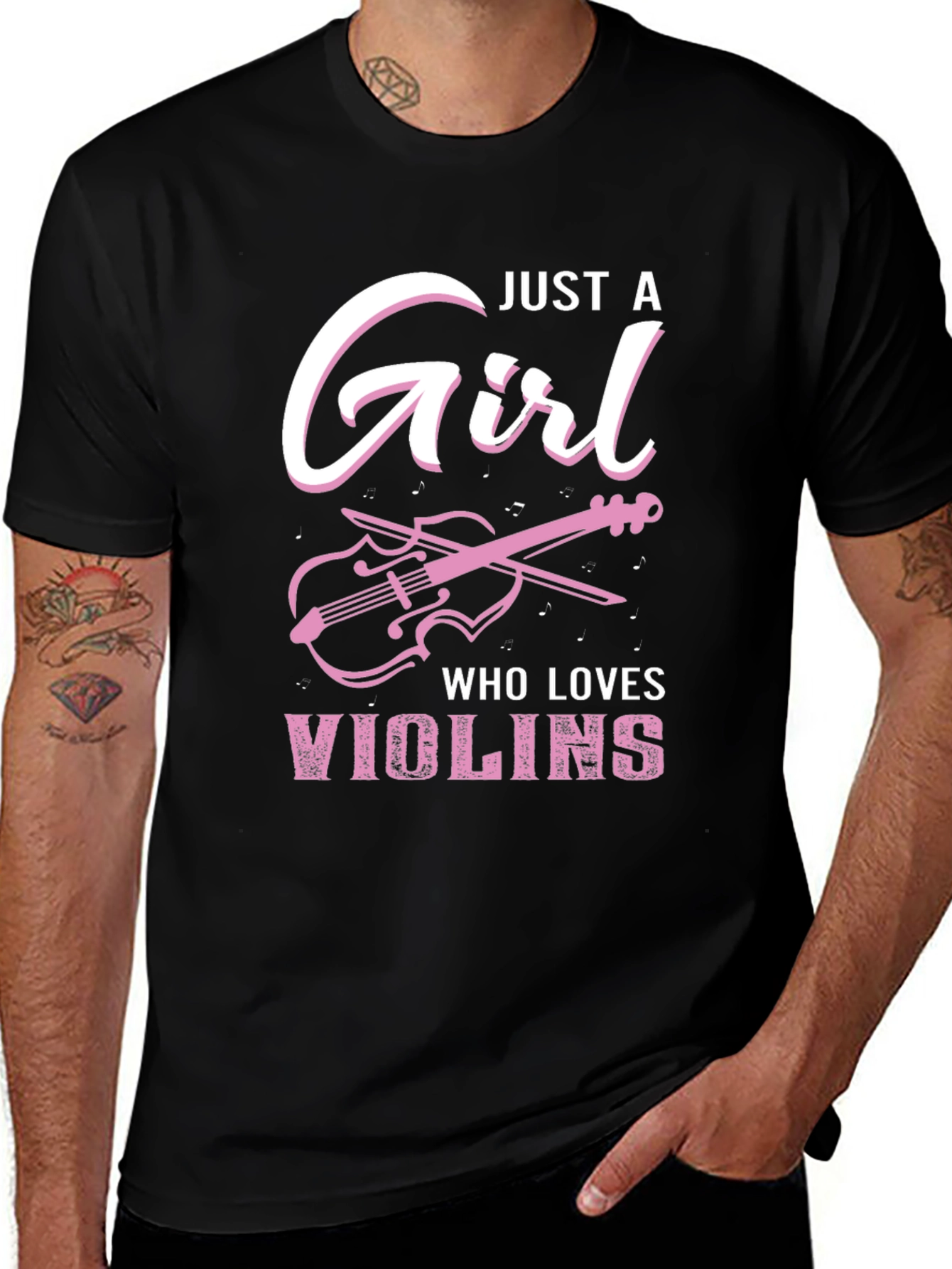 Variant 21 of Just a Girl Who Loves Violins T-Shirt