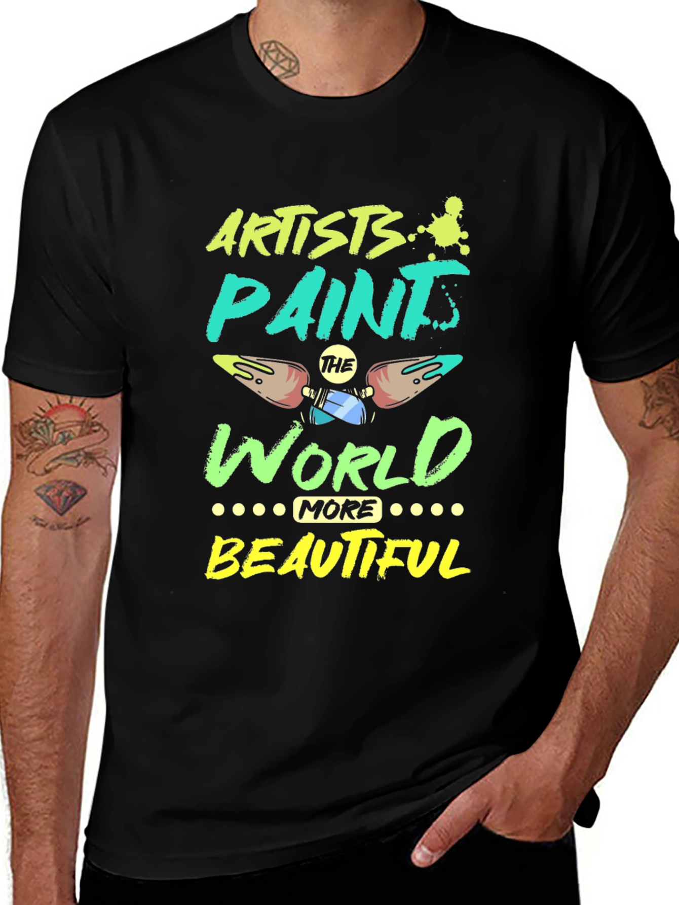 Variant 25 of Artists Paint the World More Beautiful Graphic T-Shirt