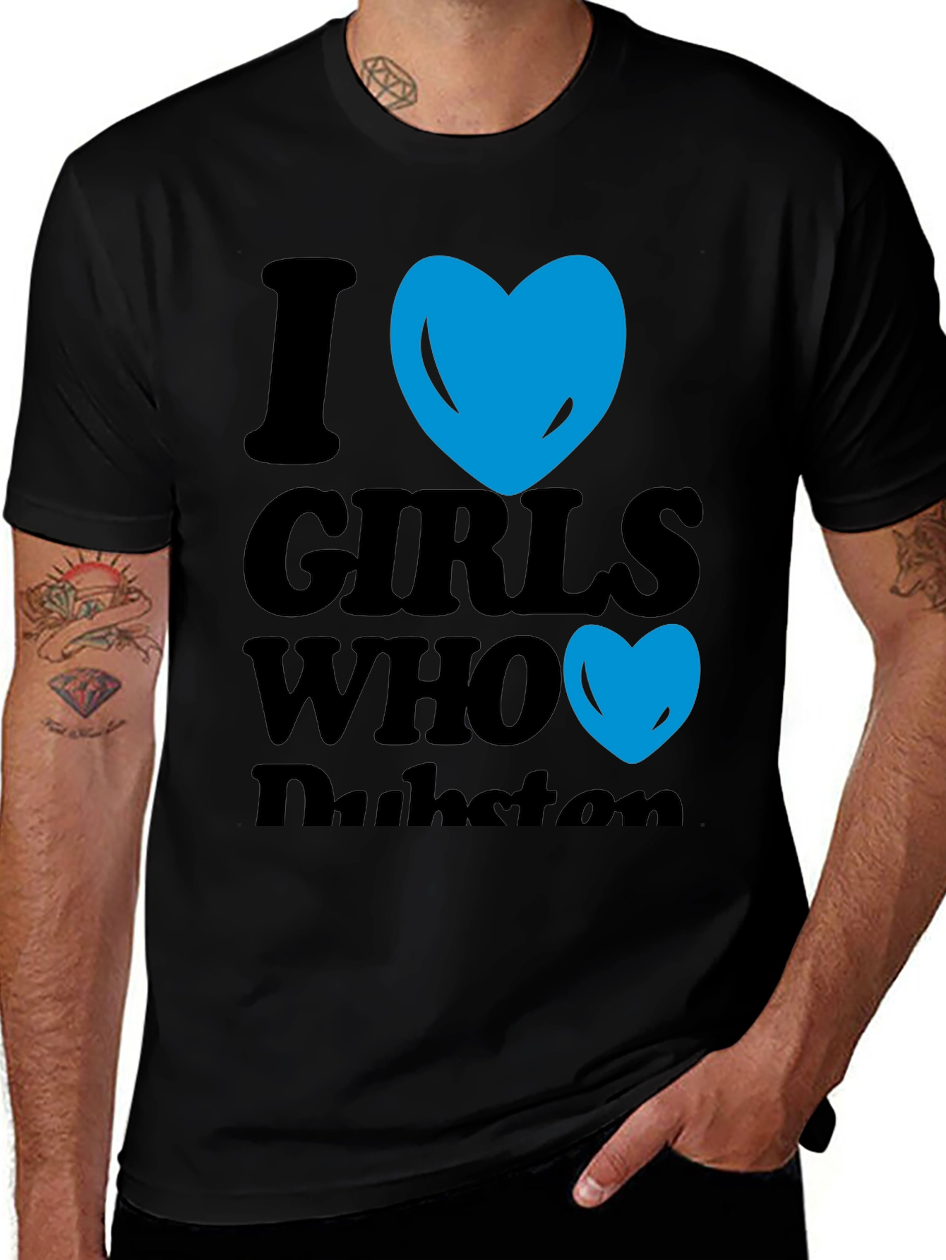 Variant 7 of I Heart Girls Who Dubstep T-Shirt