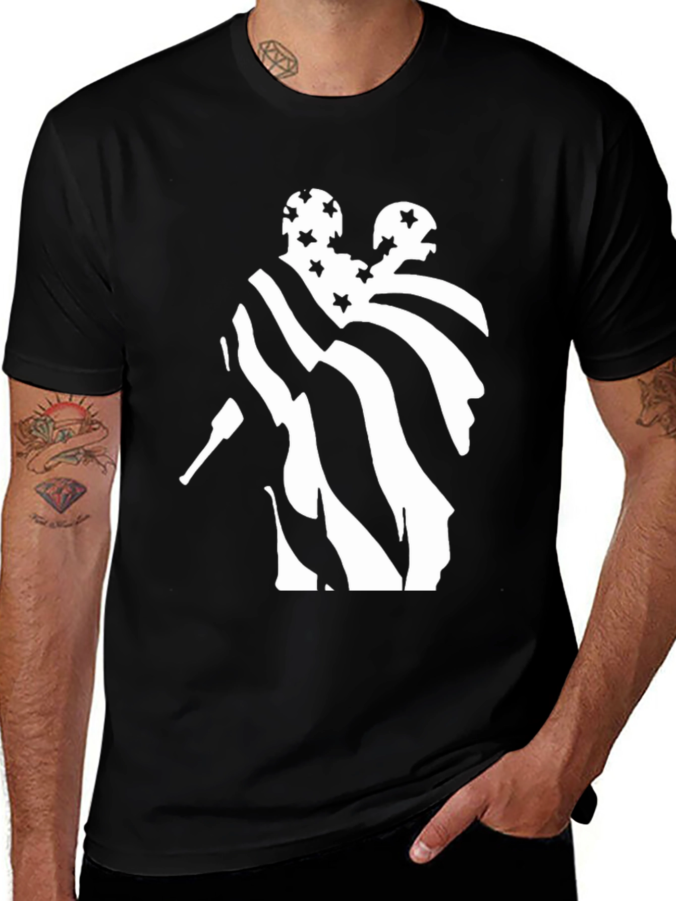 Variant 9 of Patriotic Soldier American Flag T-Shirt