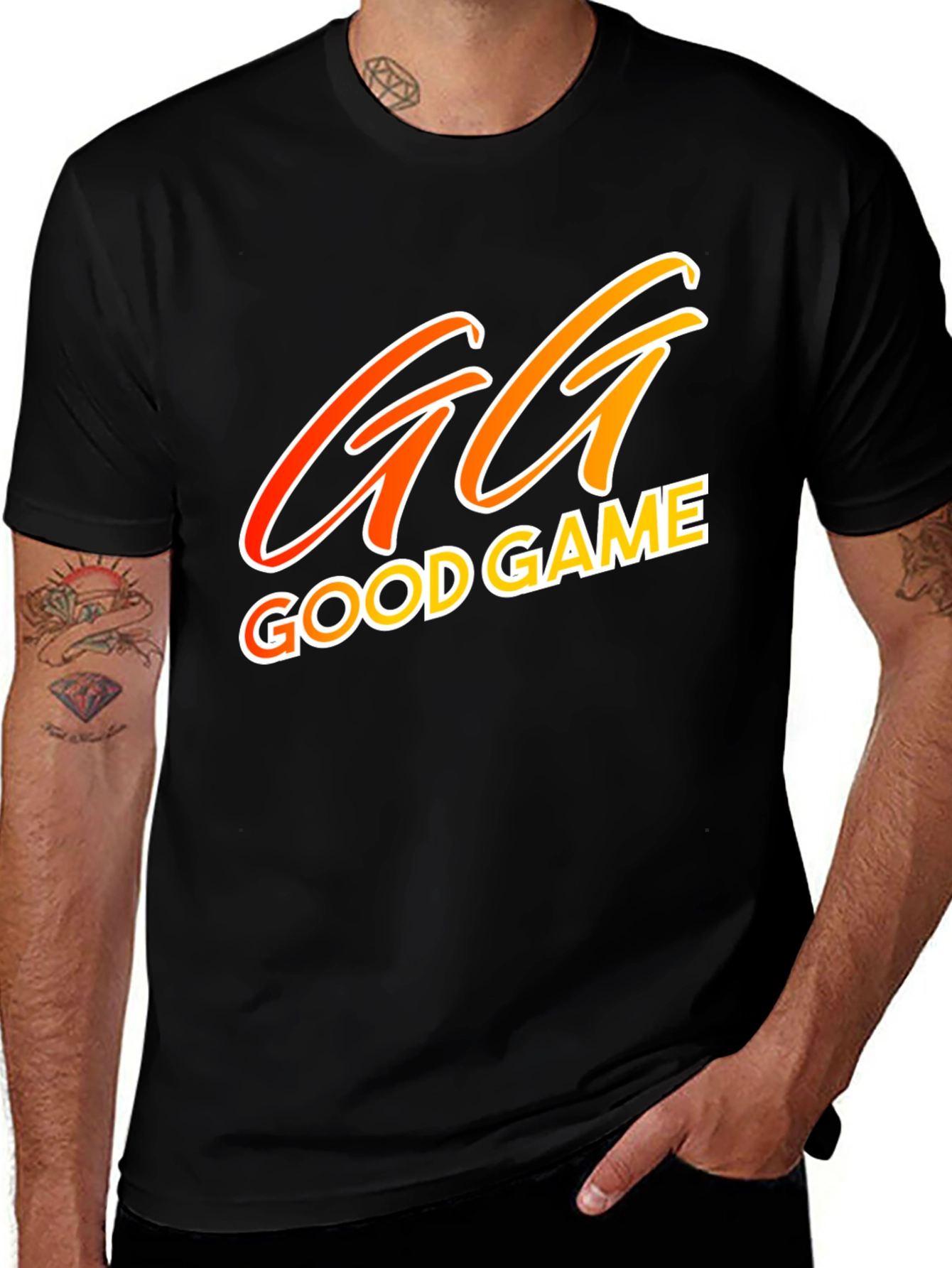 GG Good Game Black T-Shirt