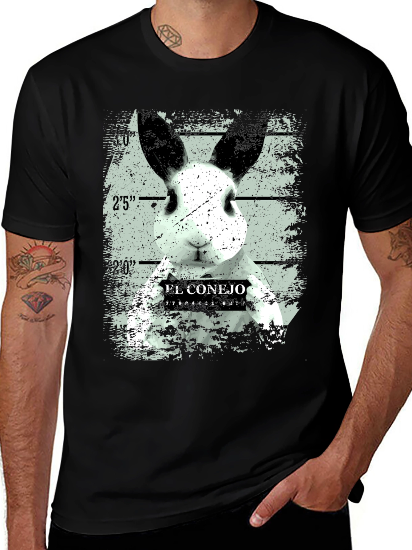 Variant 11 of El Conejo Mugshot T-Shirt