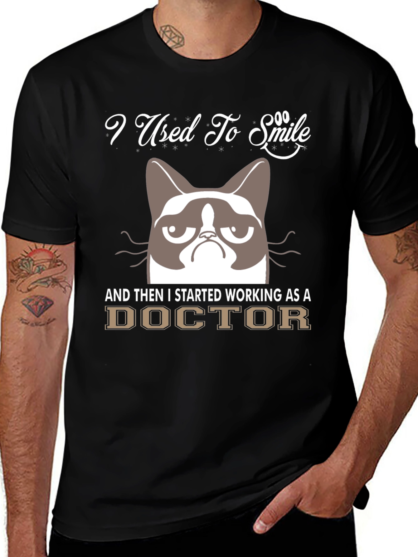 Grumpy Cat Doctor Humor T-Shirt