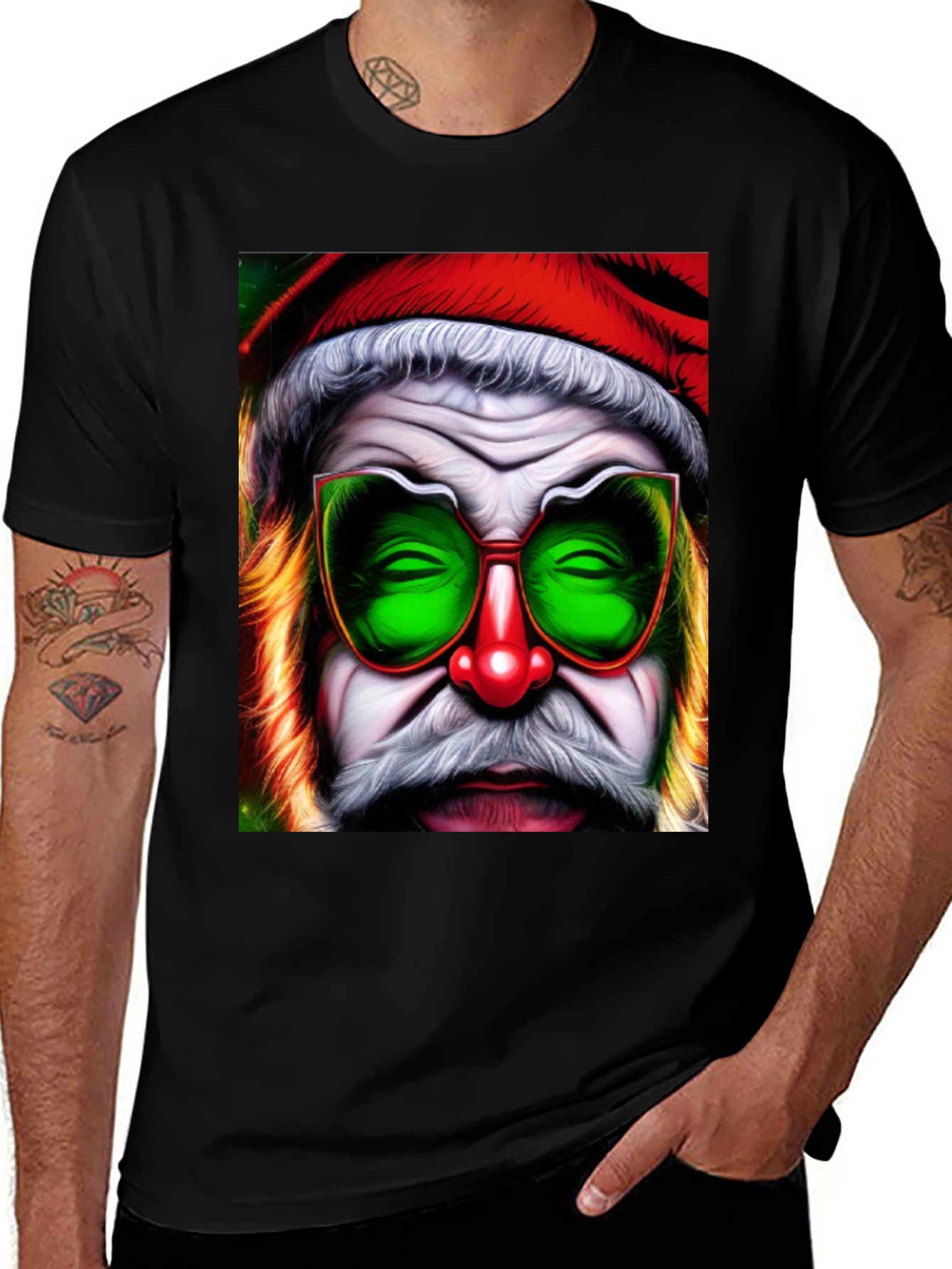 Groovy Santa T-Shirt - Funky Christmas Style