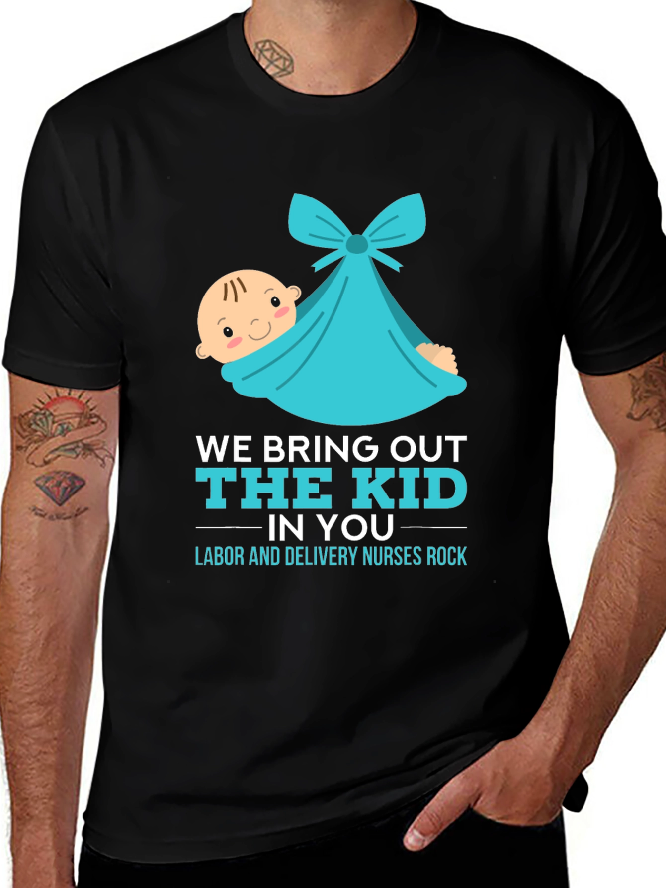 Labor & Delivery Nurse T-Shirt - We Bring Out The Kid