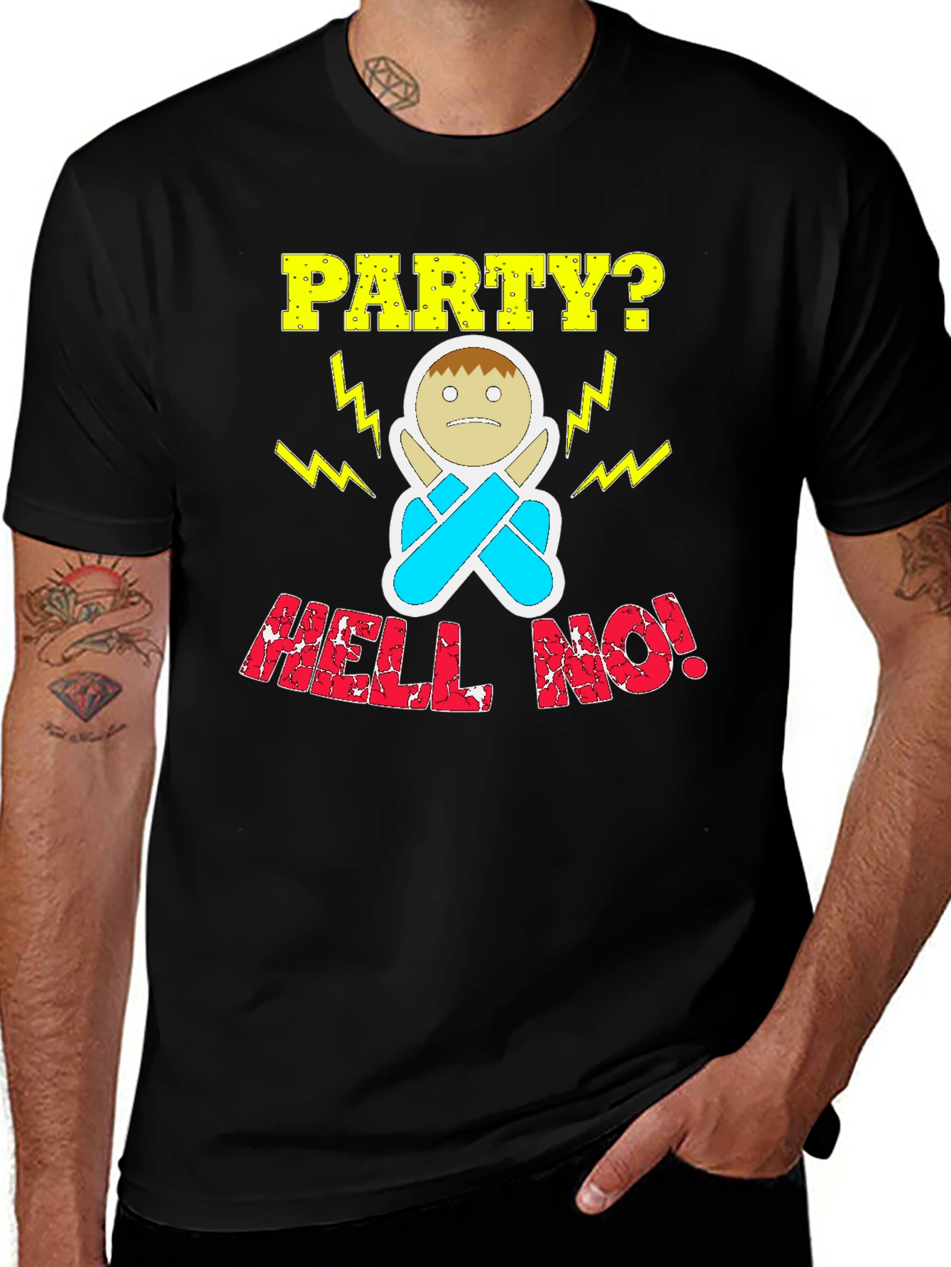 Variant 28 of Party? Hell No! Graphic T-Shirt