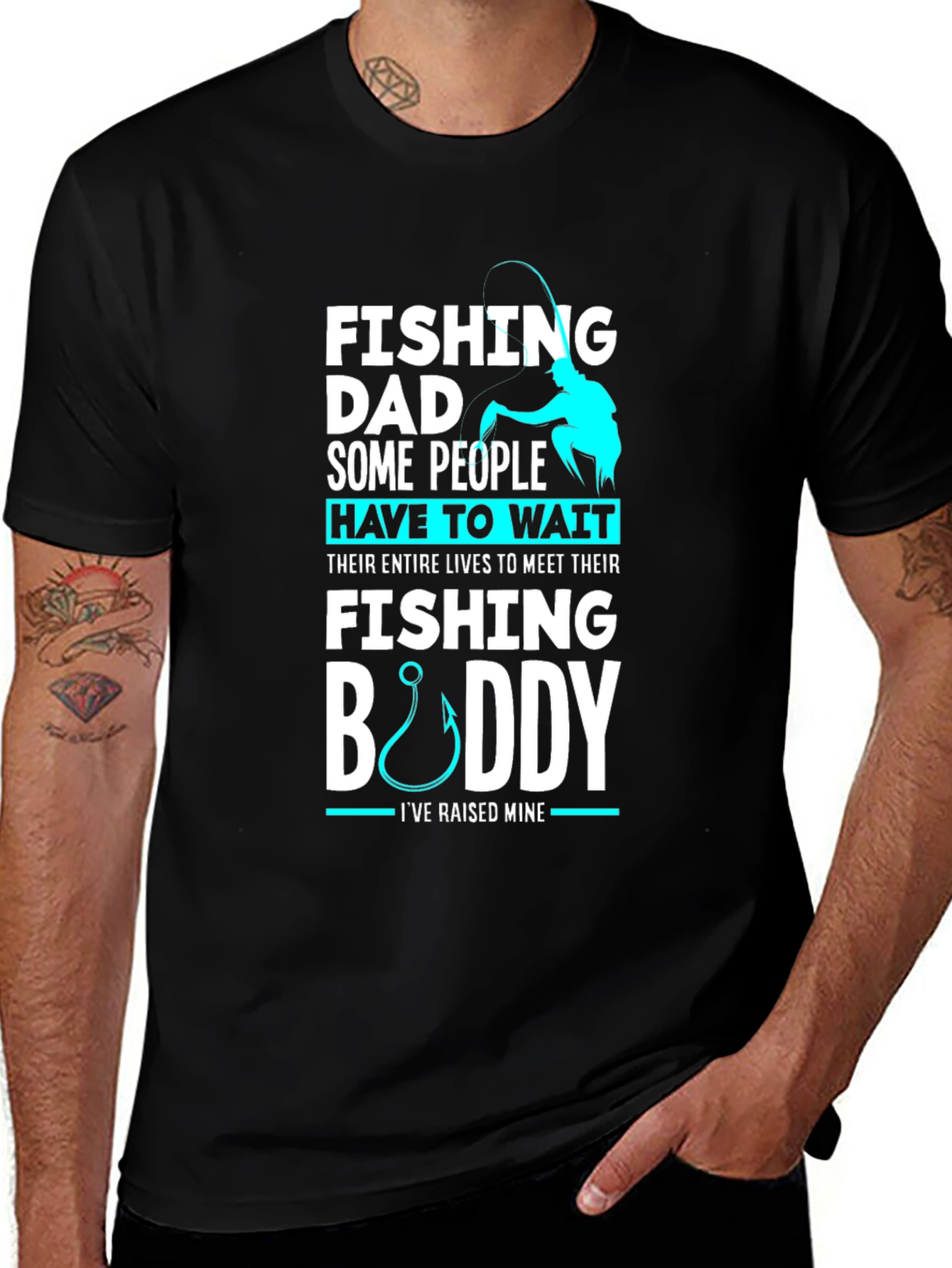Variant 24 of Fishing Dad Buddy T-Shirt: Raised Mine