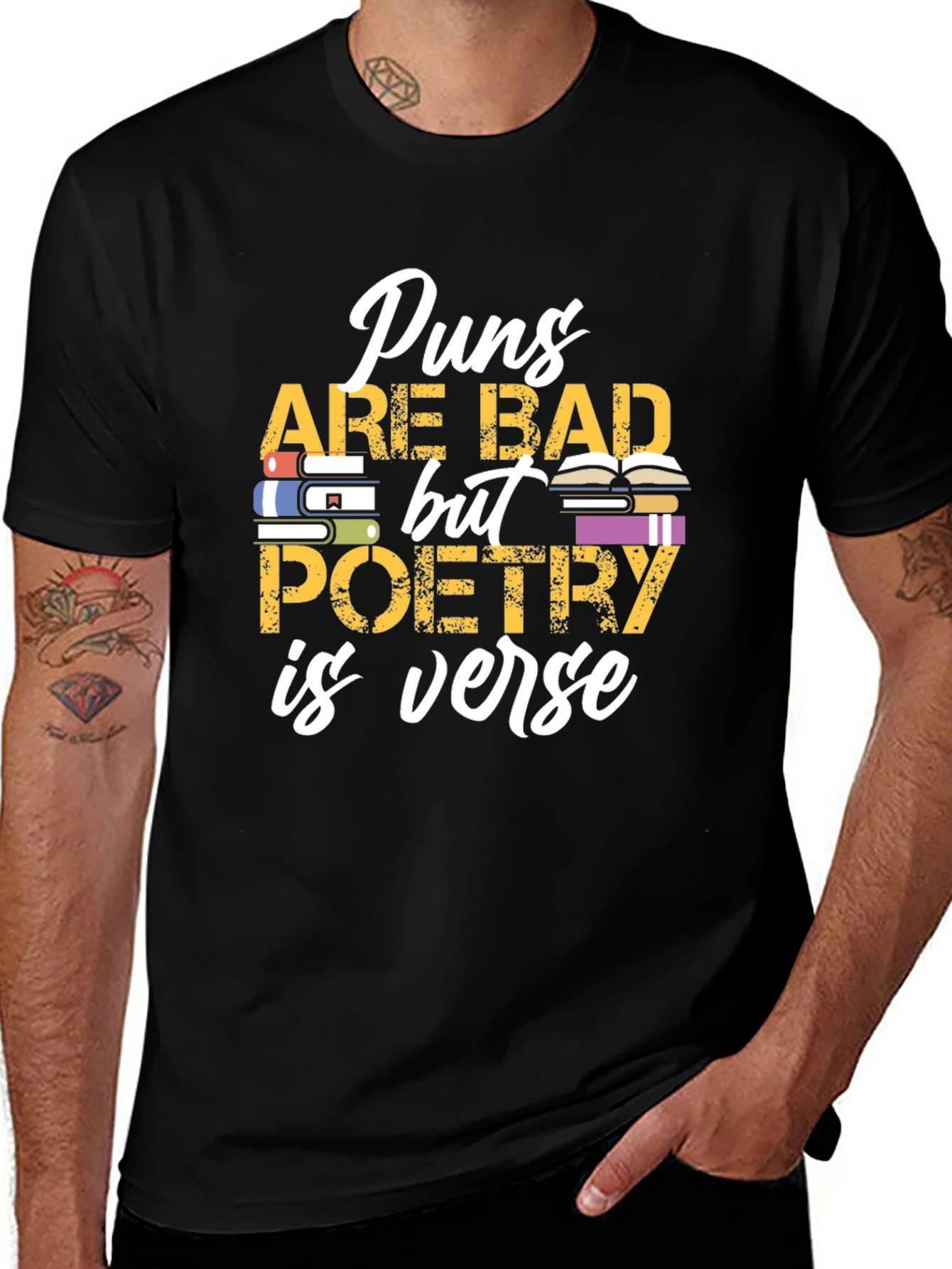 Variant 30 of Puns Are Bad Poetry is Verse Graphic T-Shirt