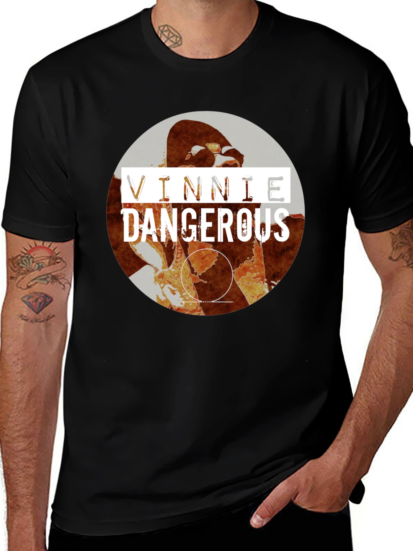Variant 17 of Vinnie Dangerous Graphic Print T-Shirt