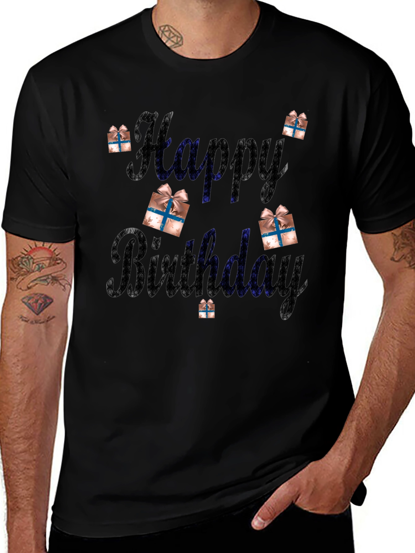 Variant 3 of Sparkly Happy Birthday Graphic Tee