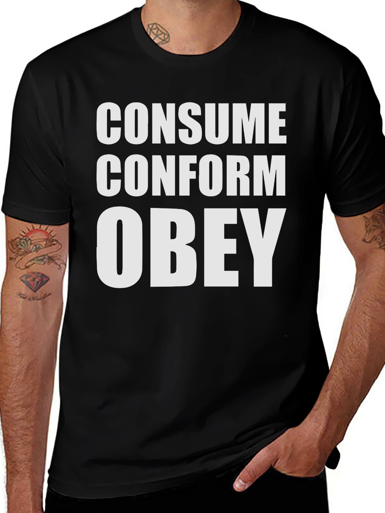 Variant 12 of Consume Conform Obey Graphic Tee