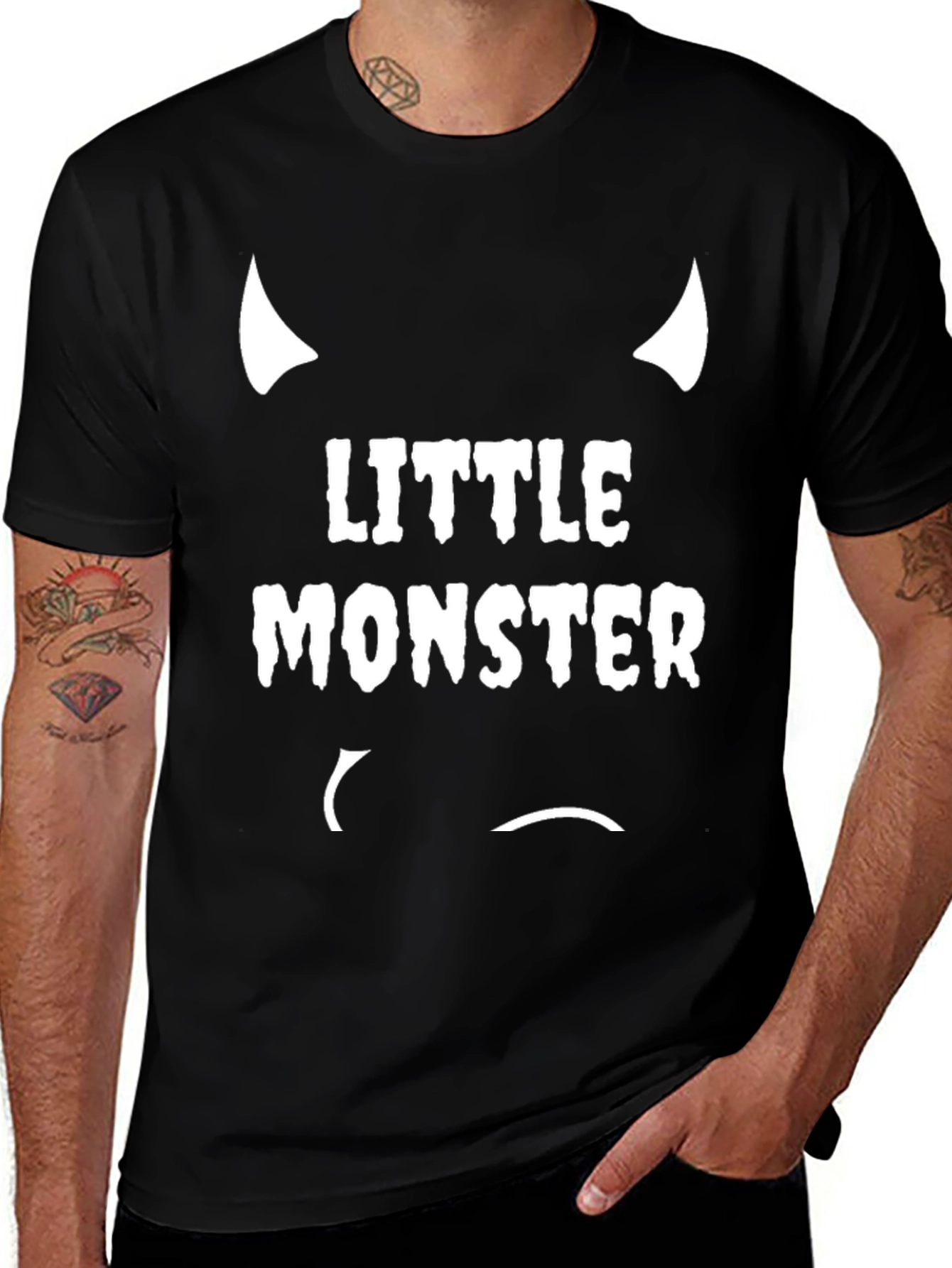 Variant 13 of Little Monster Graphic Tee - Fun, Casual Style