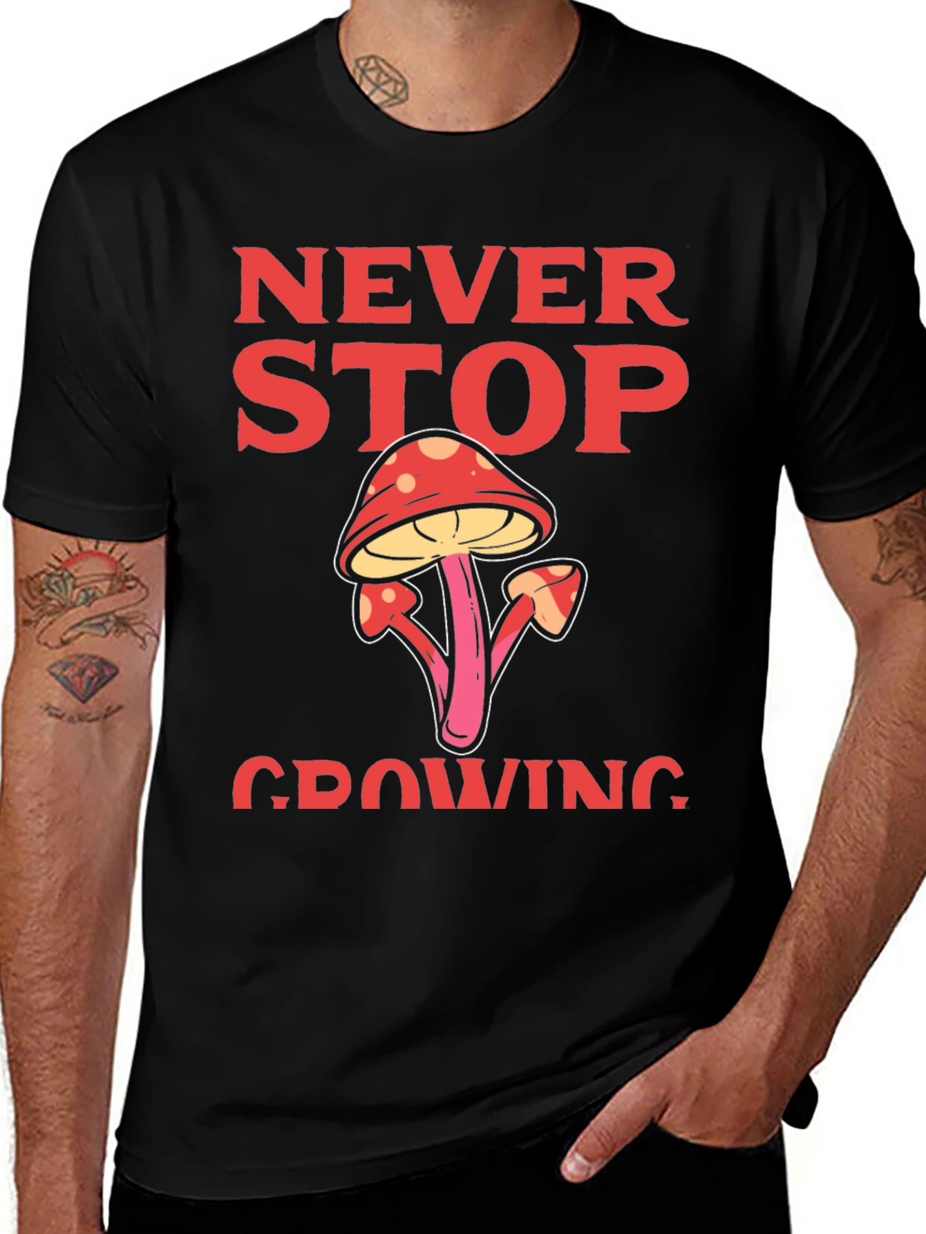 Variant 24 of Never Stop Growing Graphic T-Shirt