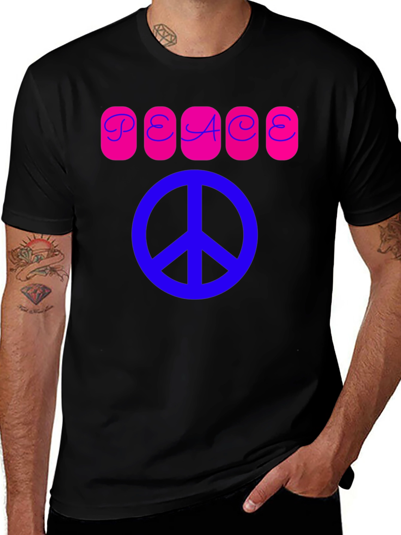 Variant 8 of Peace Graphic Tee - Stylish & Comfortable
