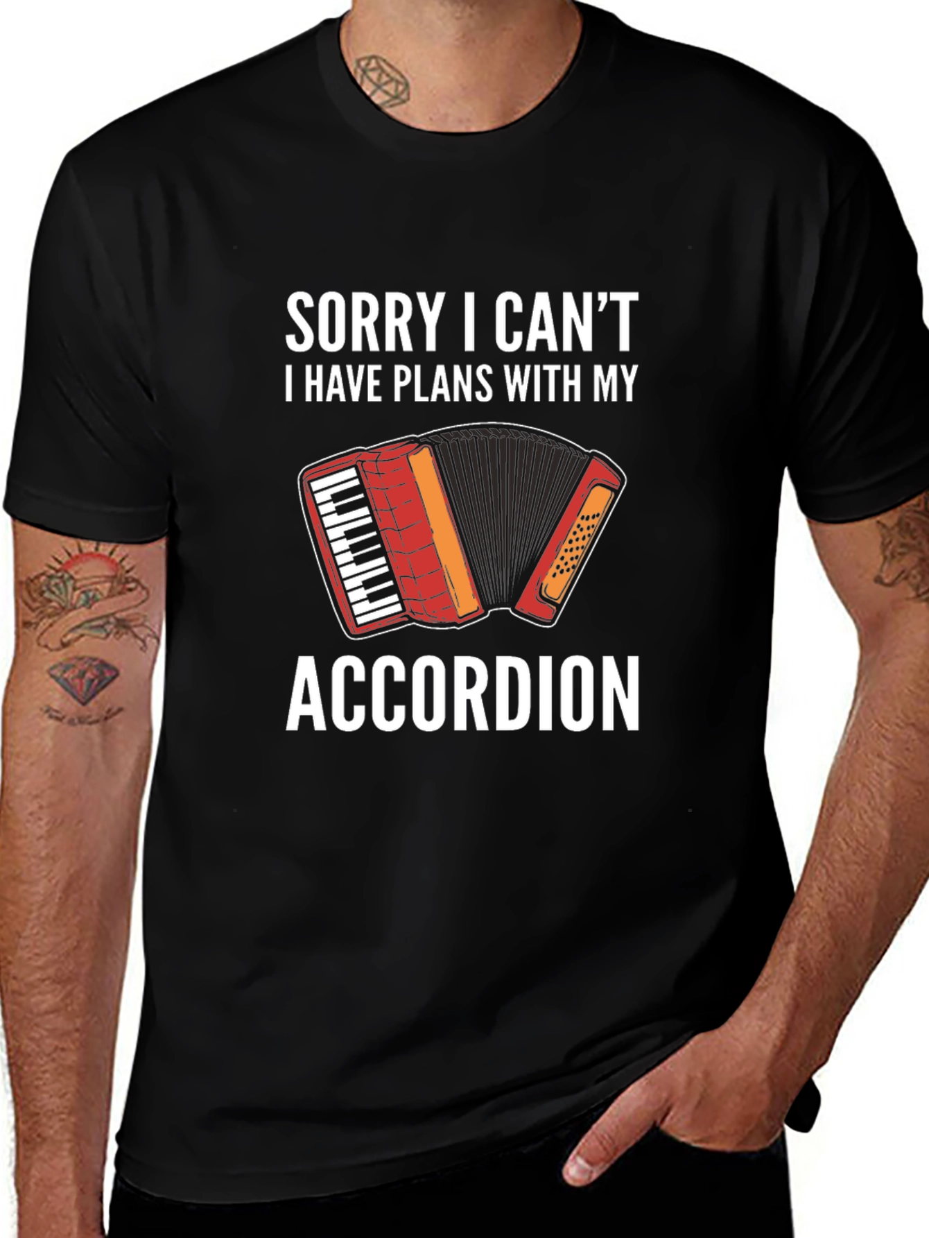 Variant 18 of Accordion Lover T-Shirt - Sorry I Have Plans!