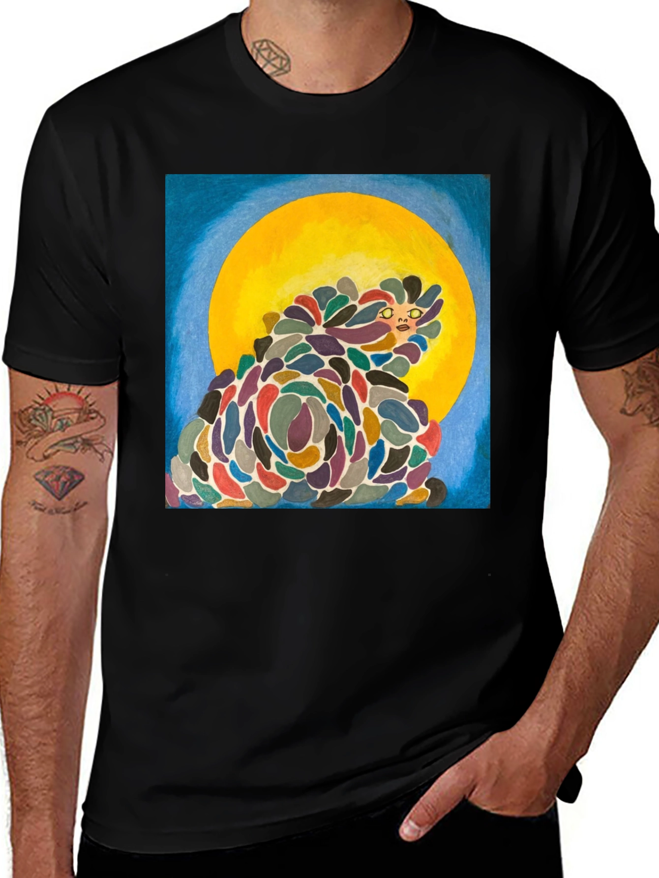 Variant 8 of Abstract Art Graphic Tee - Unique Design