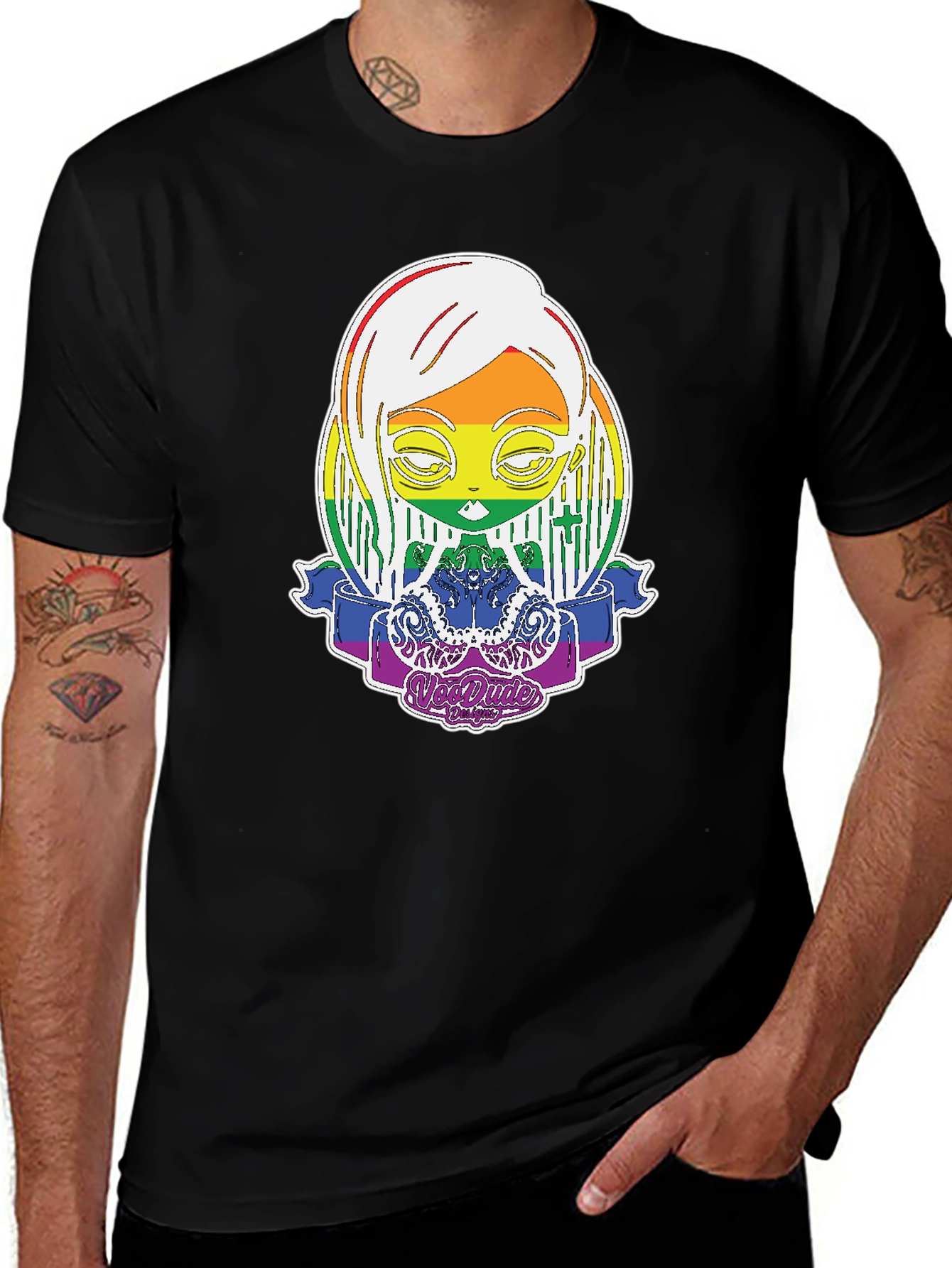 Variant 5 of Rainbow Character Graphic Tee