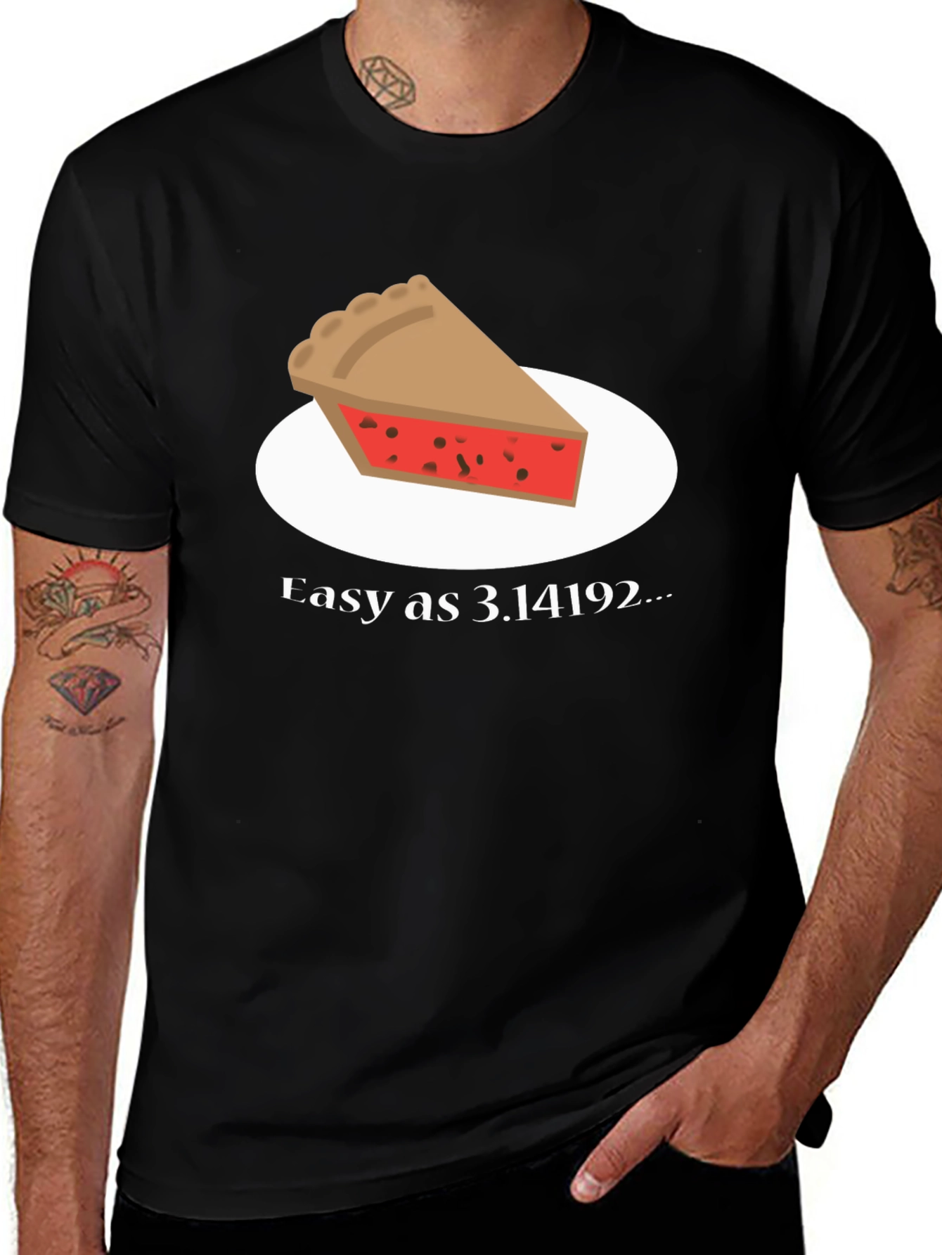 Variant 8 of Easy as Pie T-Shirt - Pi Day Funny Graphic Tee