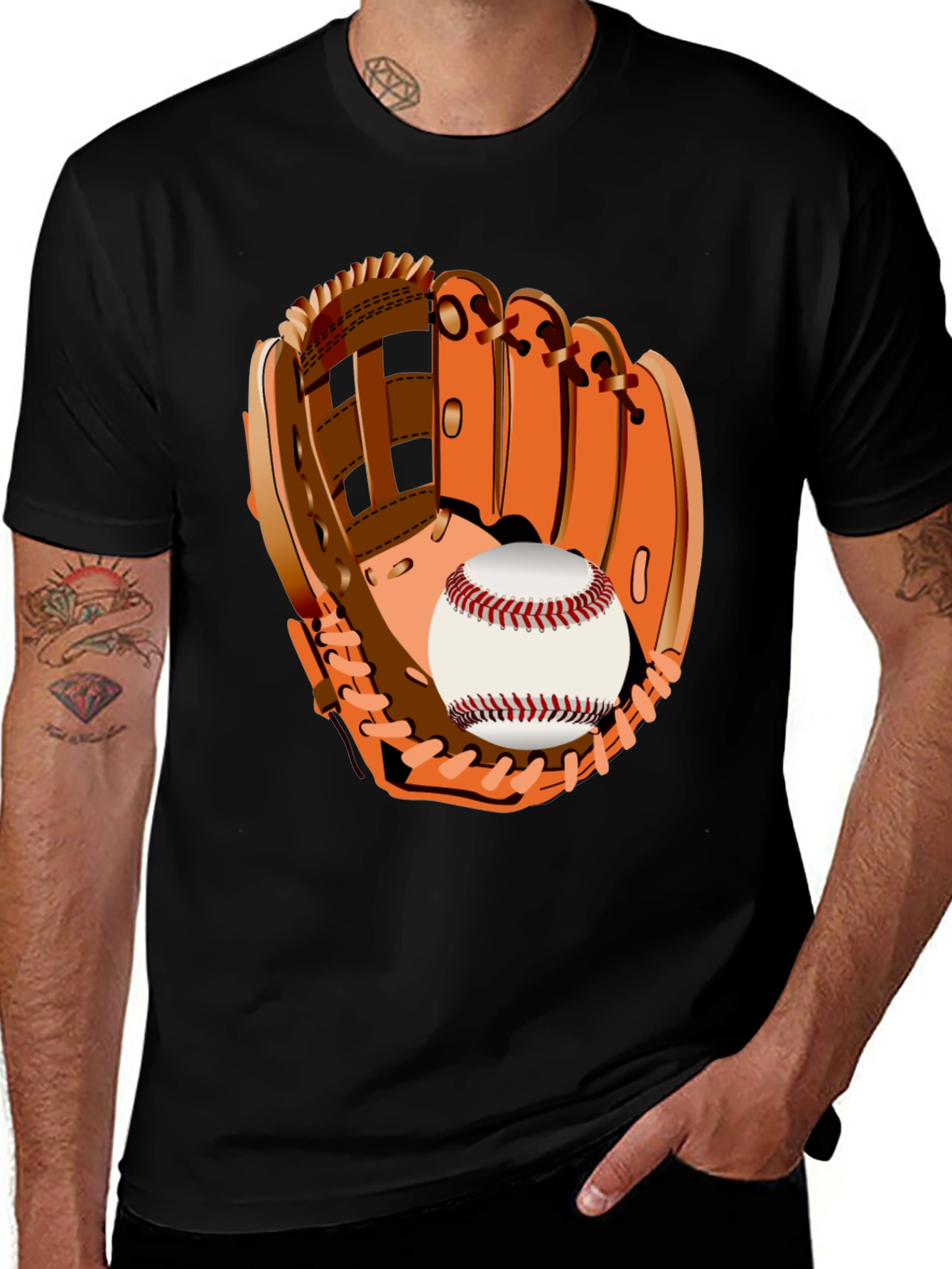 Variant 16 of Baseball Glove Graphic Tee