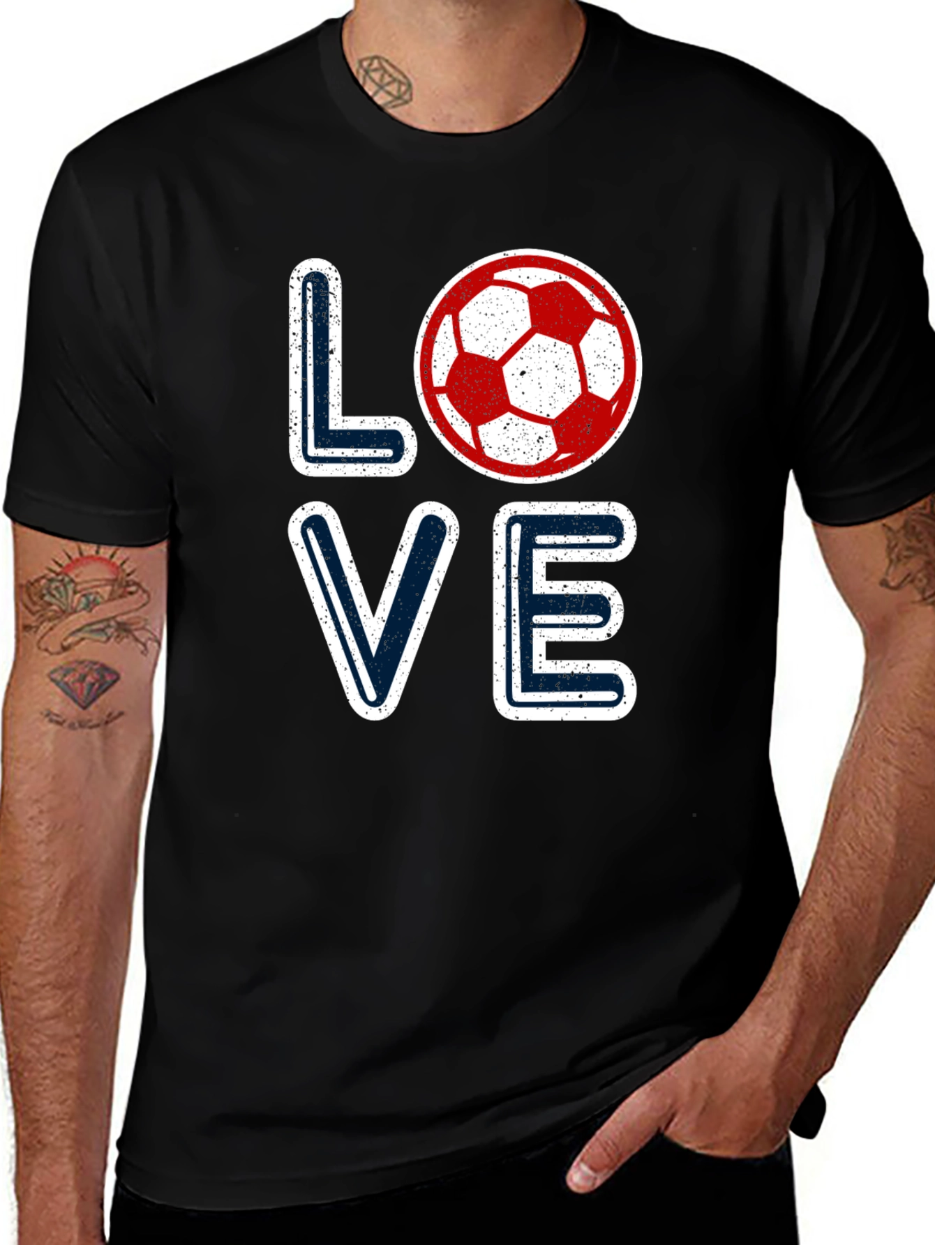 Variant 12 of Love Soccer Graphic Tee - Sporty Fan T-Shirt