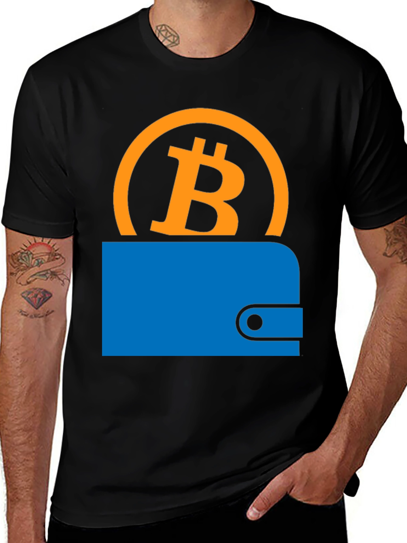 Bitcoin Wallet Graphic Tee - Crypto Style