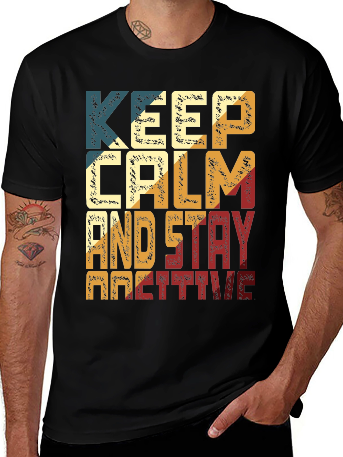 Variant 14 of Keep Calm And Stay Positive Graphic Tee