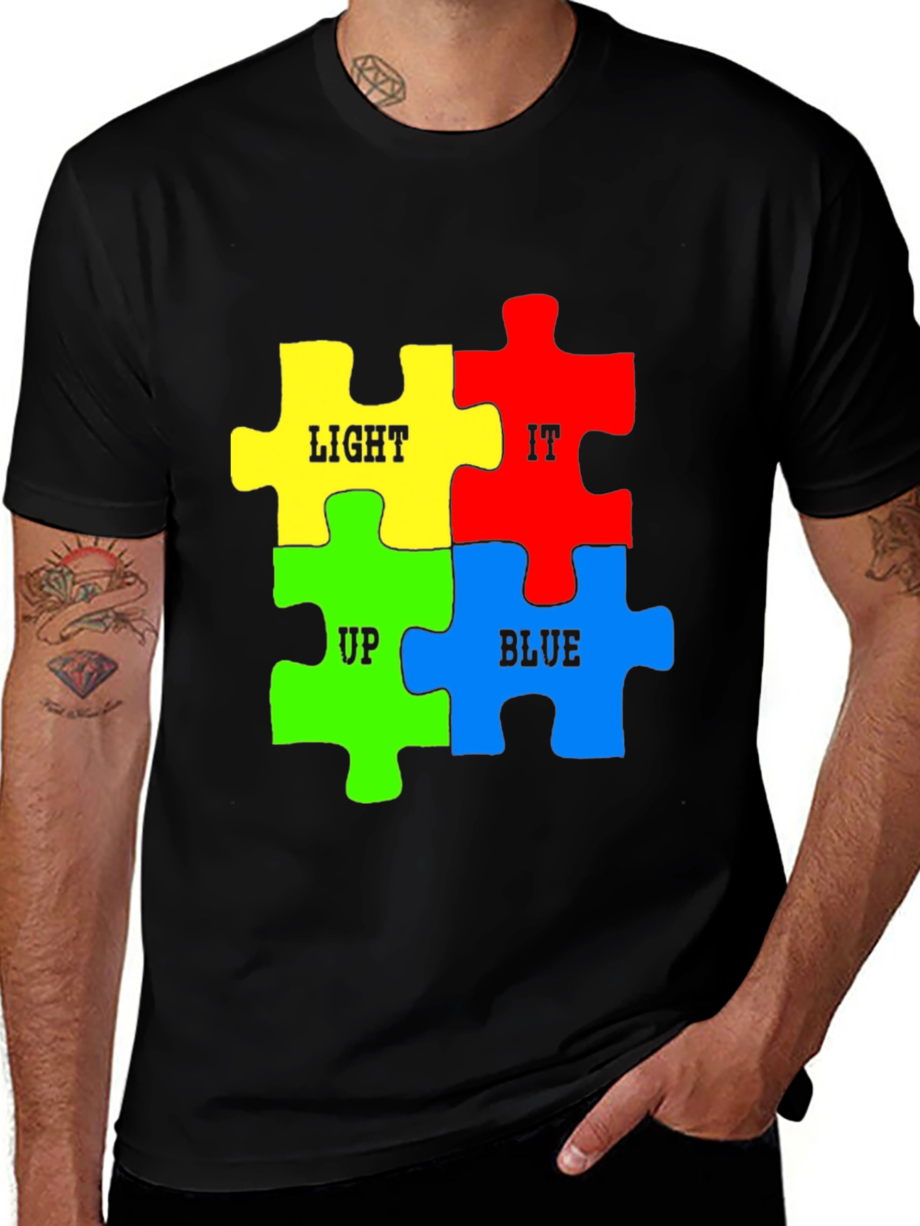 Variant 15 of Autism Awareness Puzzle Piece T-Shirt