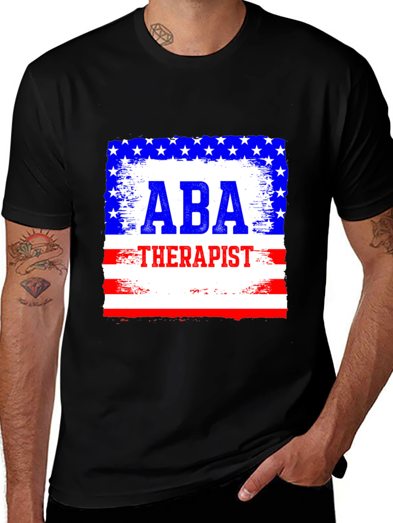 ABA Therapist Patriotic T-Shirt