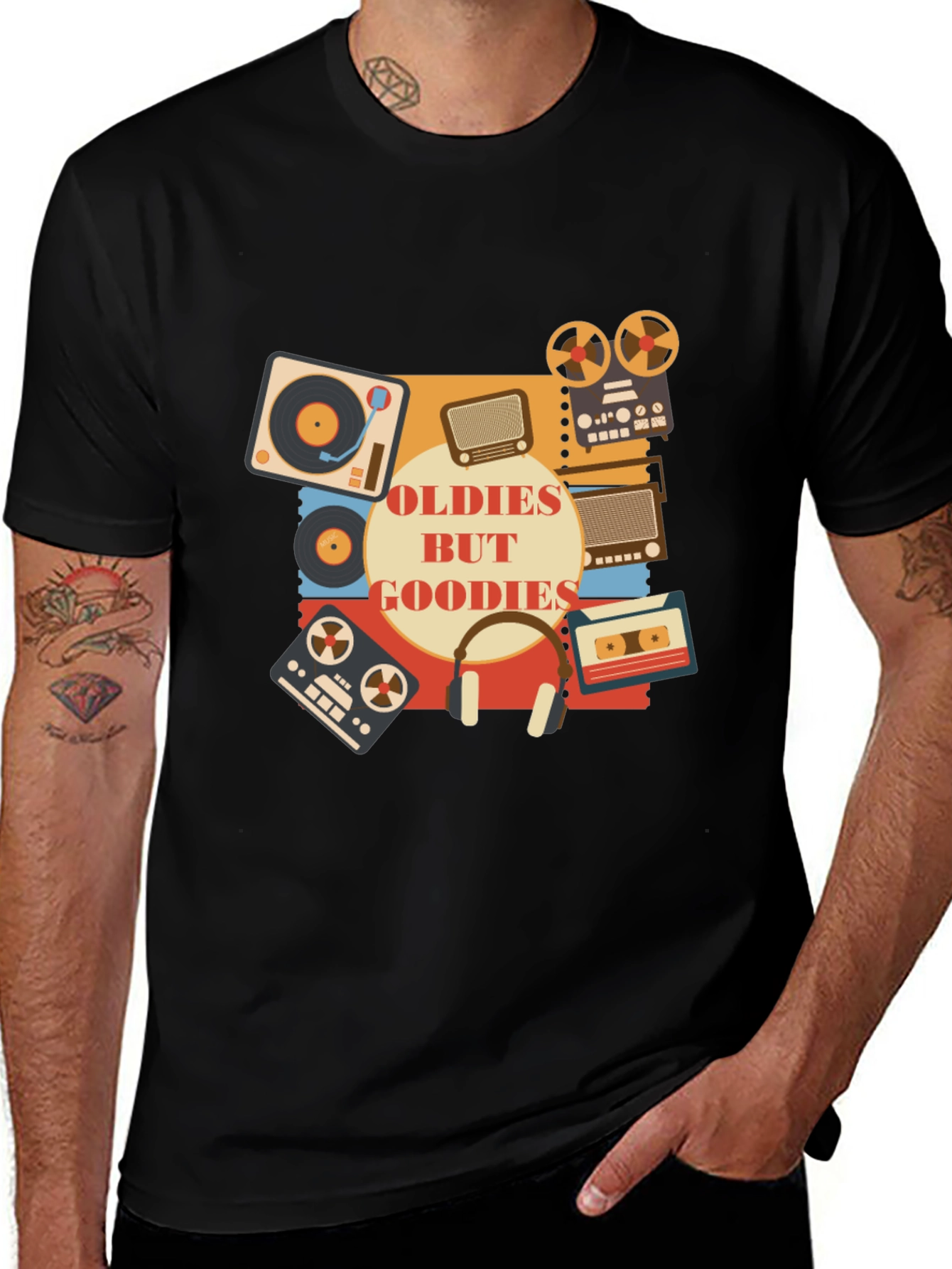 Variant 25 of Retro Music T-Shirt - Oldies But Goodies!