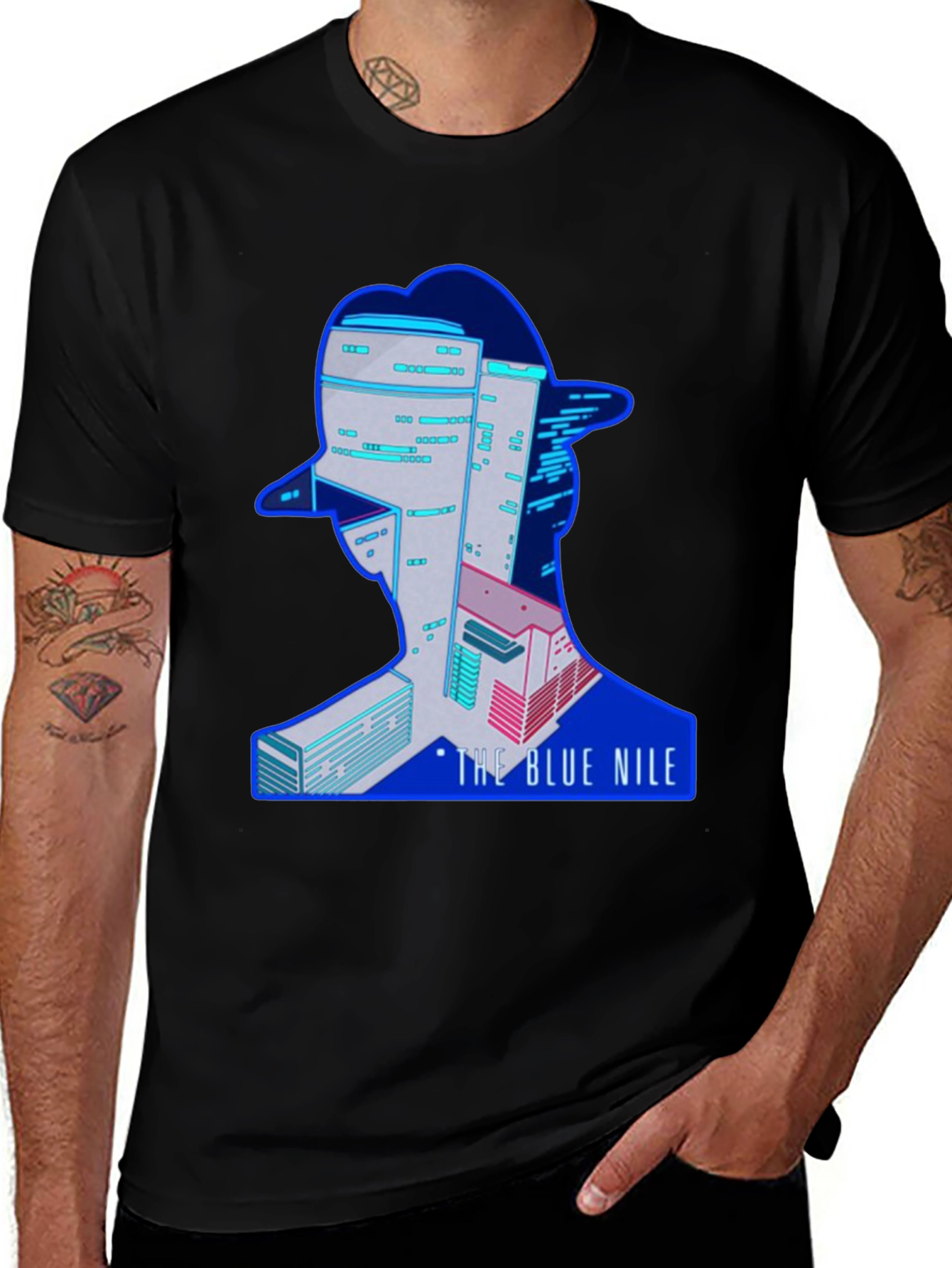 Variant 29 of The Blue Nile Graphic Tee - Retro Music Inspired