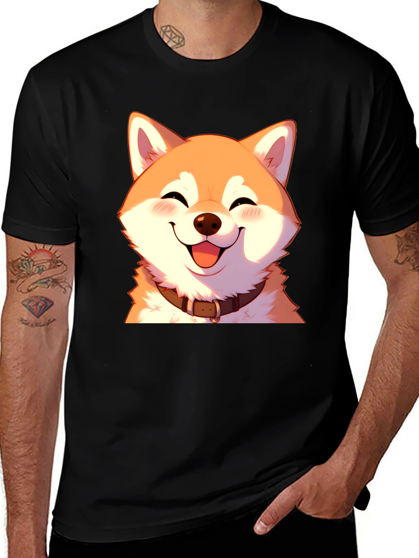 Variant 6 of Shiba Inu T-Shirt - Dog Cartoon Graphic Tee
