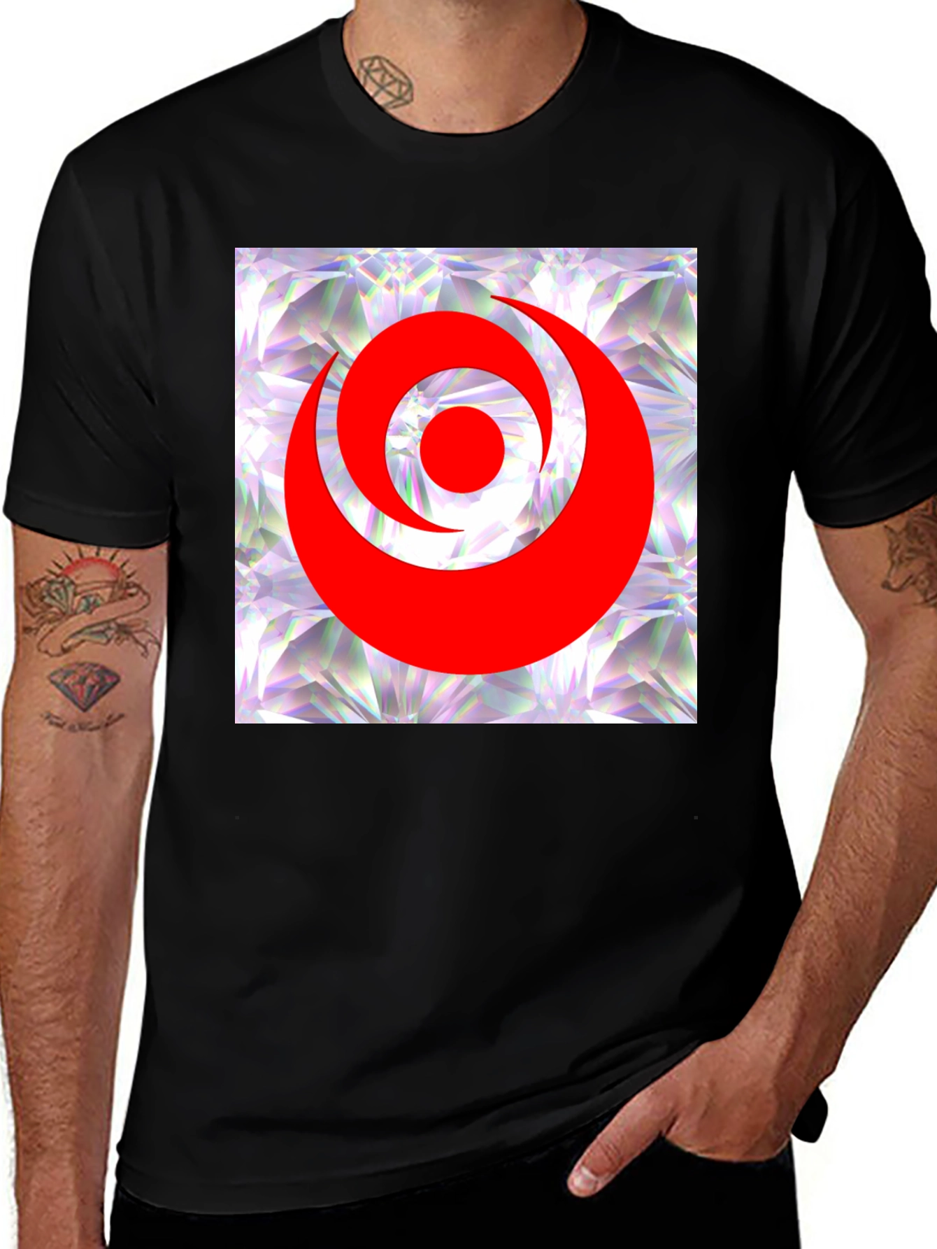 Variant 16 of Abstract Graphic Print T-Shirt - Modern Casual Wear