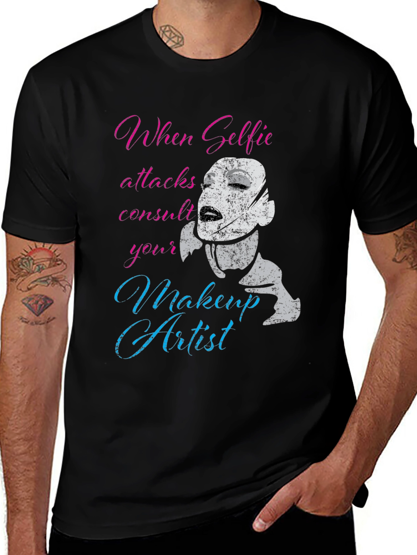Variant 29 of Funny Makeup Artist Graphic Tee
