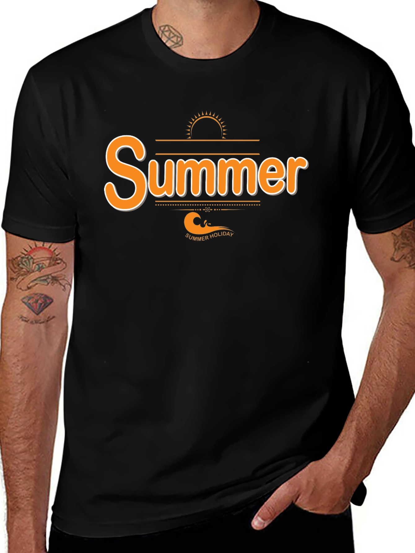 Summer Holiday T-Shirt - Black