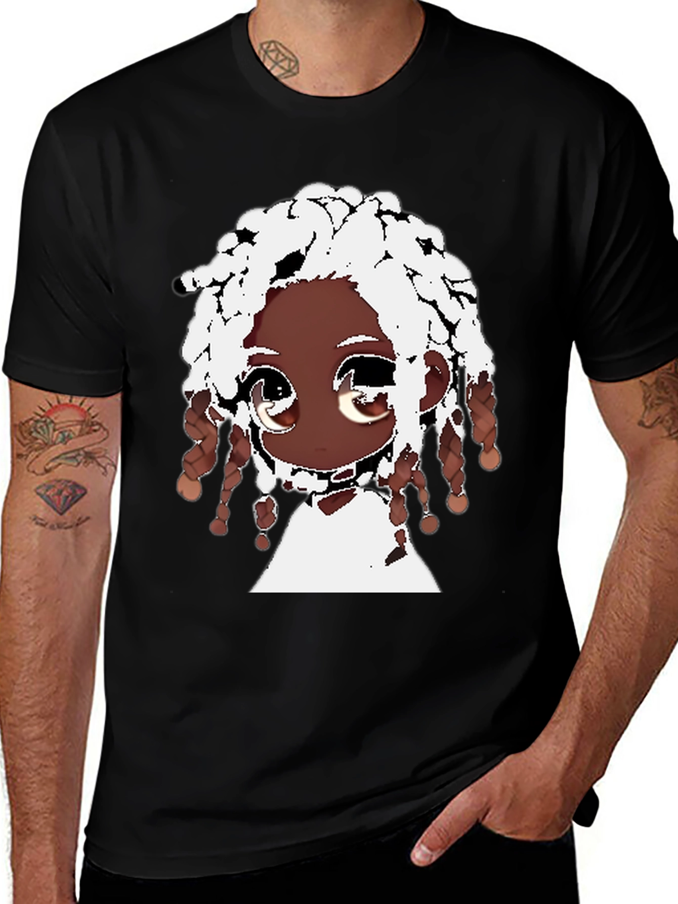 Variant 4 of Unique Cartoon Graphic T-Shirt