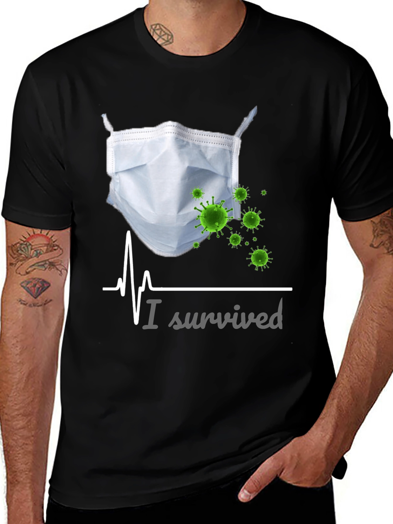 I Survived COVID-19 T-Shirt, Funny Pandemic Tee