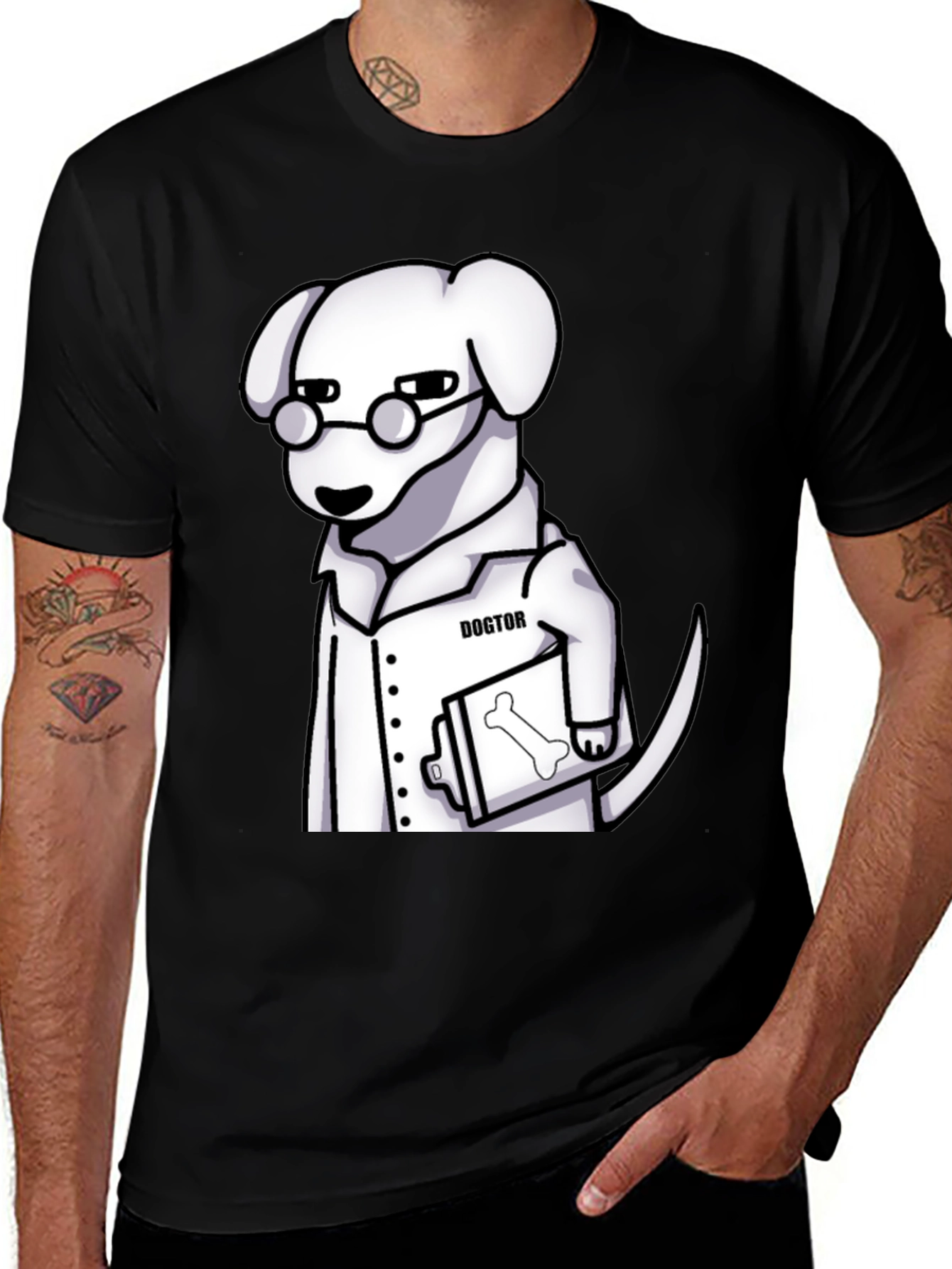 Variant 11 of Funny Dog Doctor T-Shirt - Bone X-Ray Graphic Tee