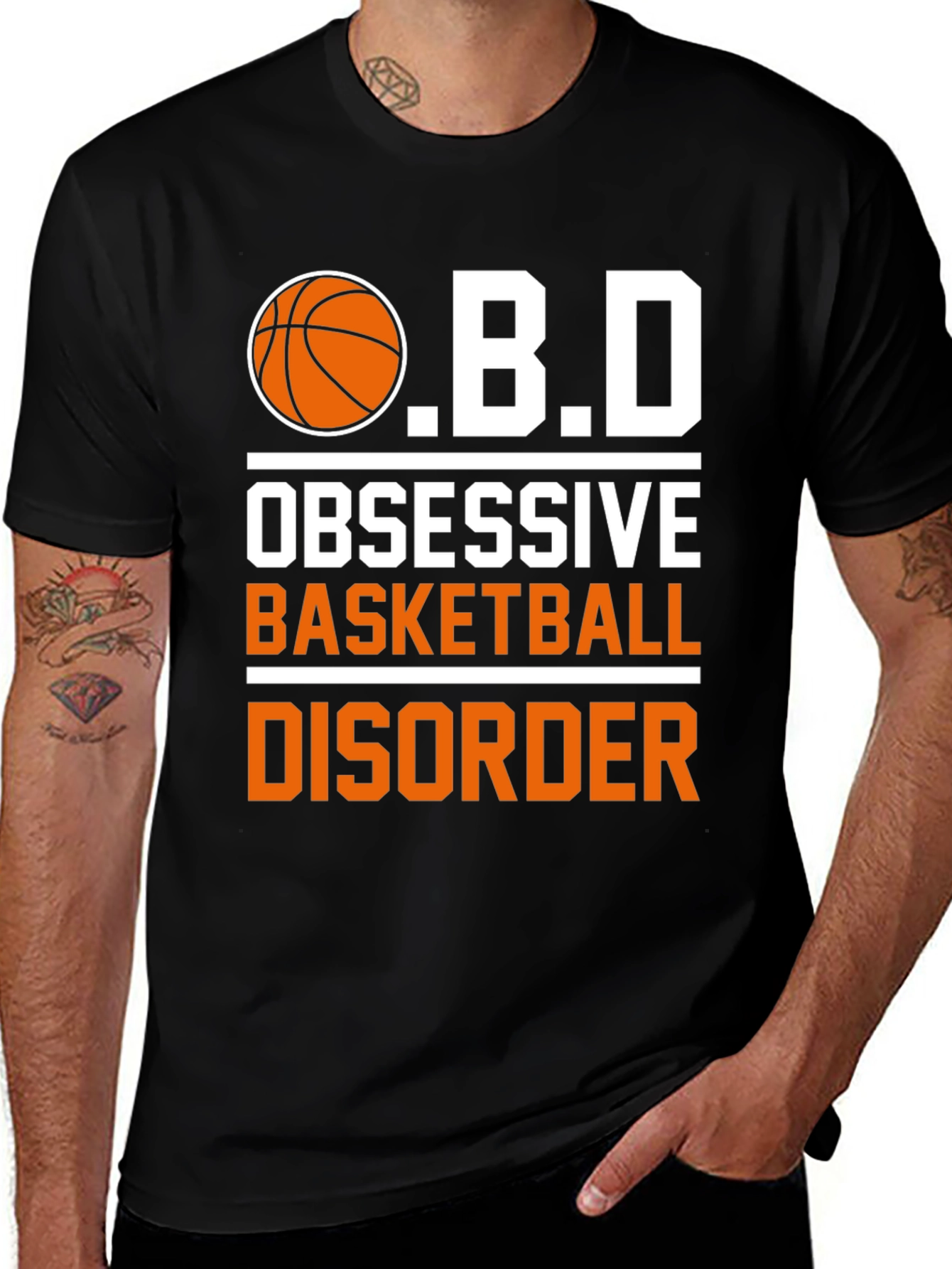 Variant 30 of Obsessive Basketball Disorder Graphic T-Shirt