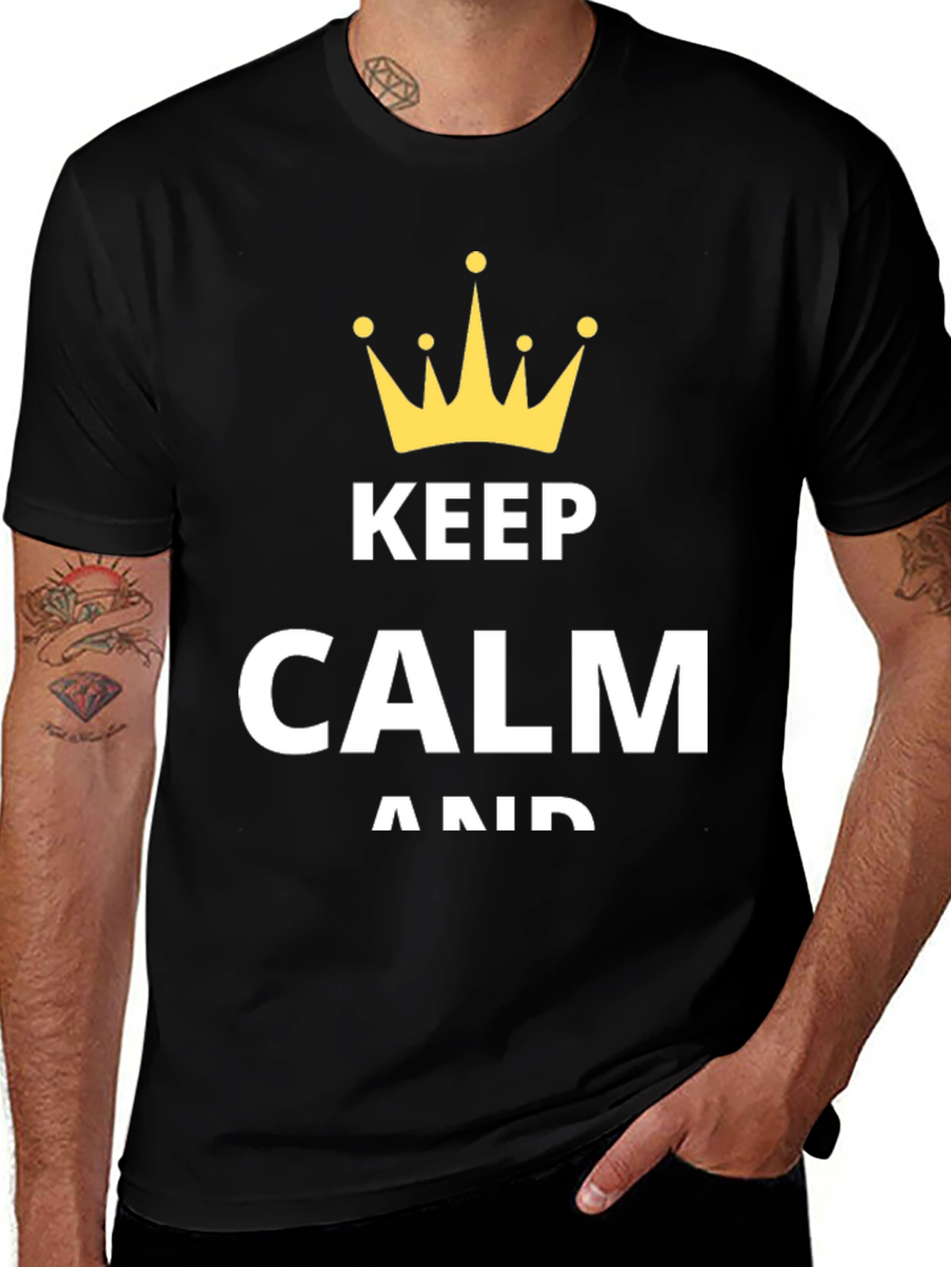 Variant 7 of Keep Calm T-Shirt - Crown Graphic
