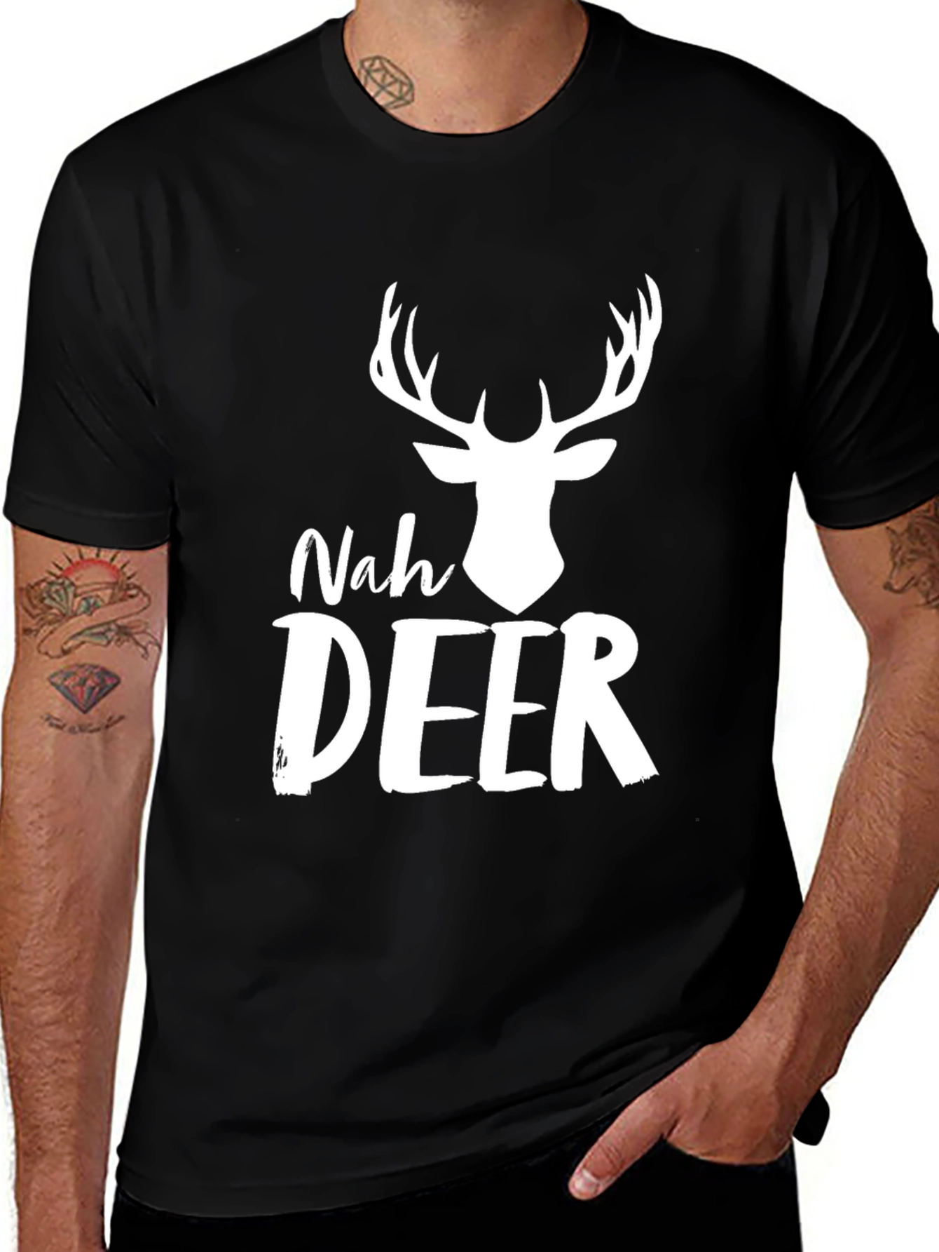 Variant 19 of Nah Deer Men's Graphic T-Shirt