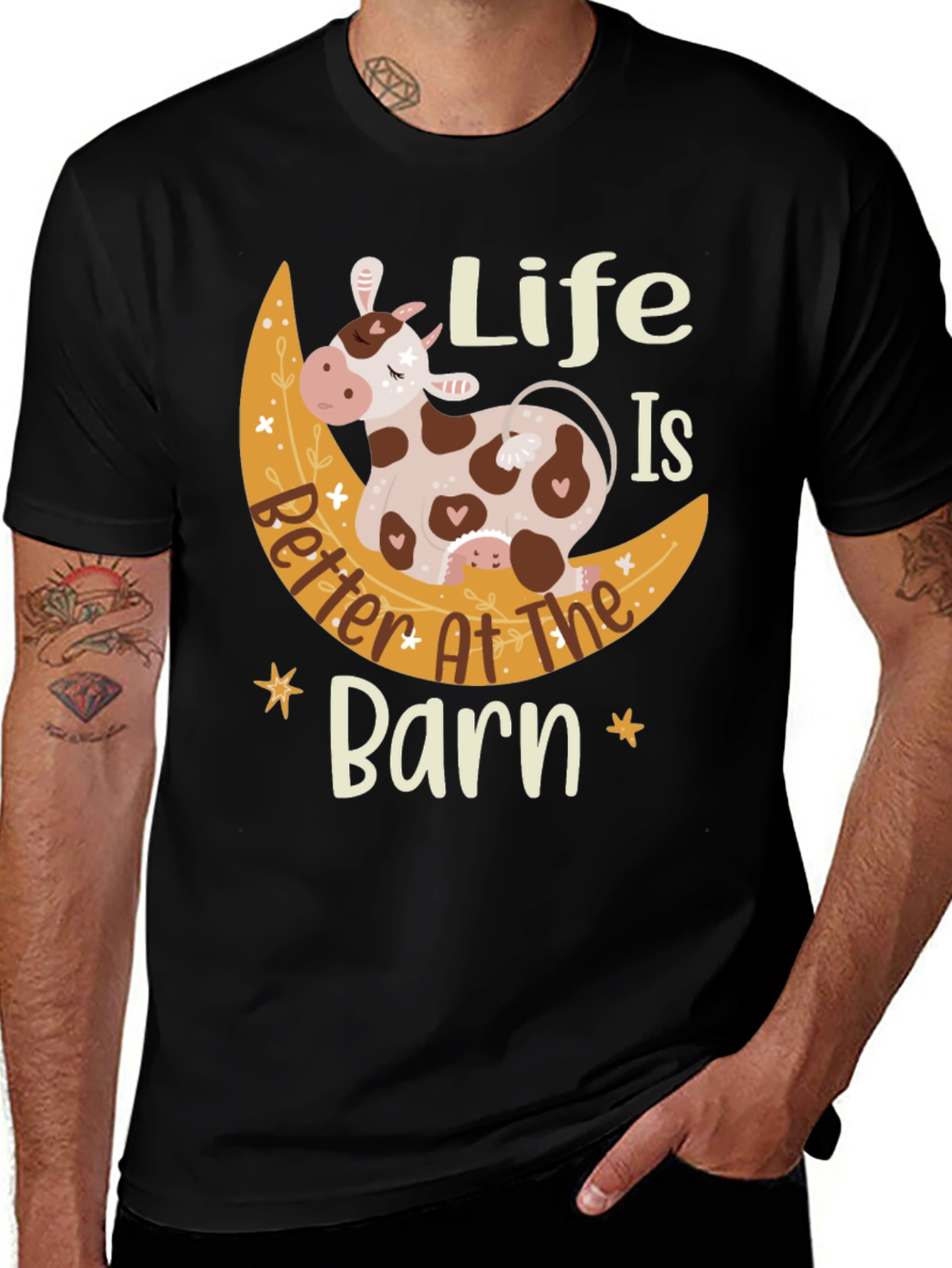 Variant 23 of Life is Better at the Barn Black T-Shirt