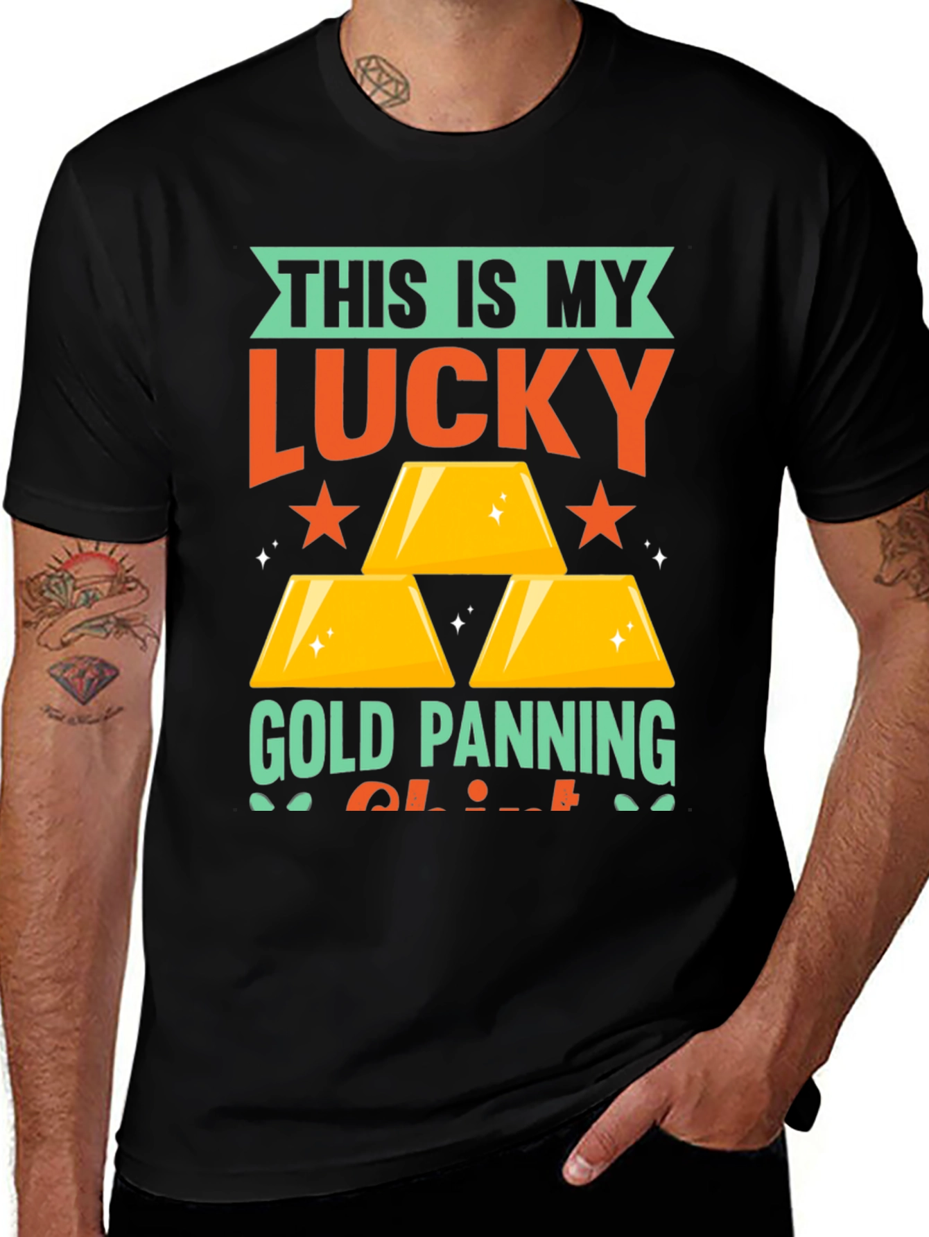 Variant 10 of Lucky Gold Panning T-Shirt