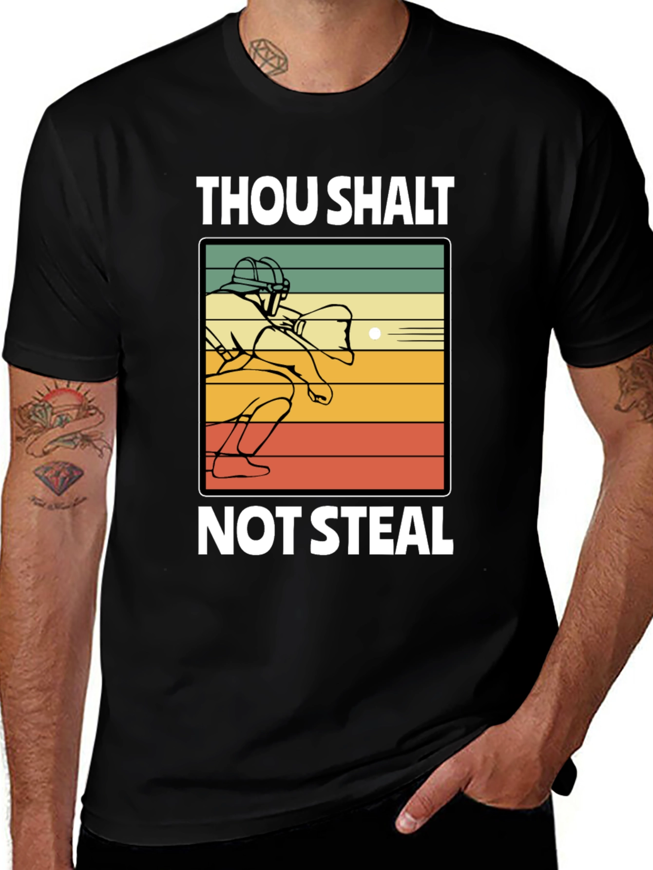 Thou Shalt Not Steal Baseball T-Shirt