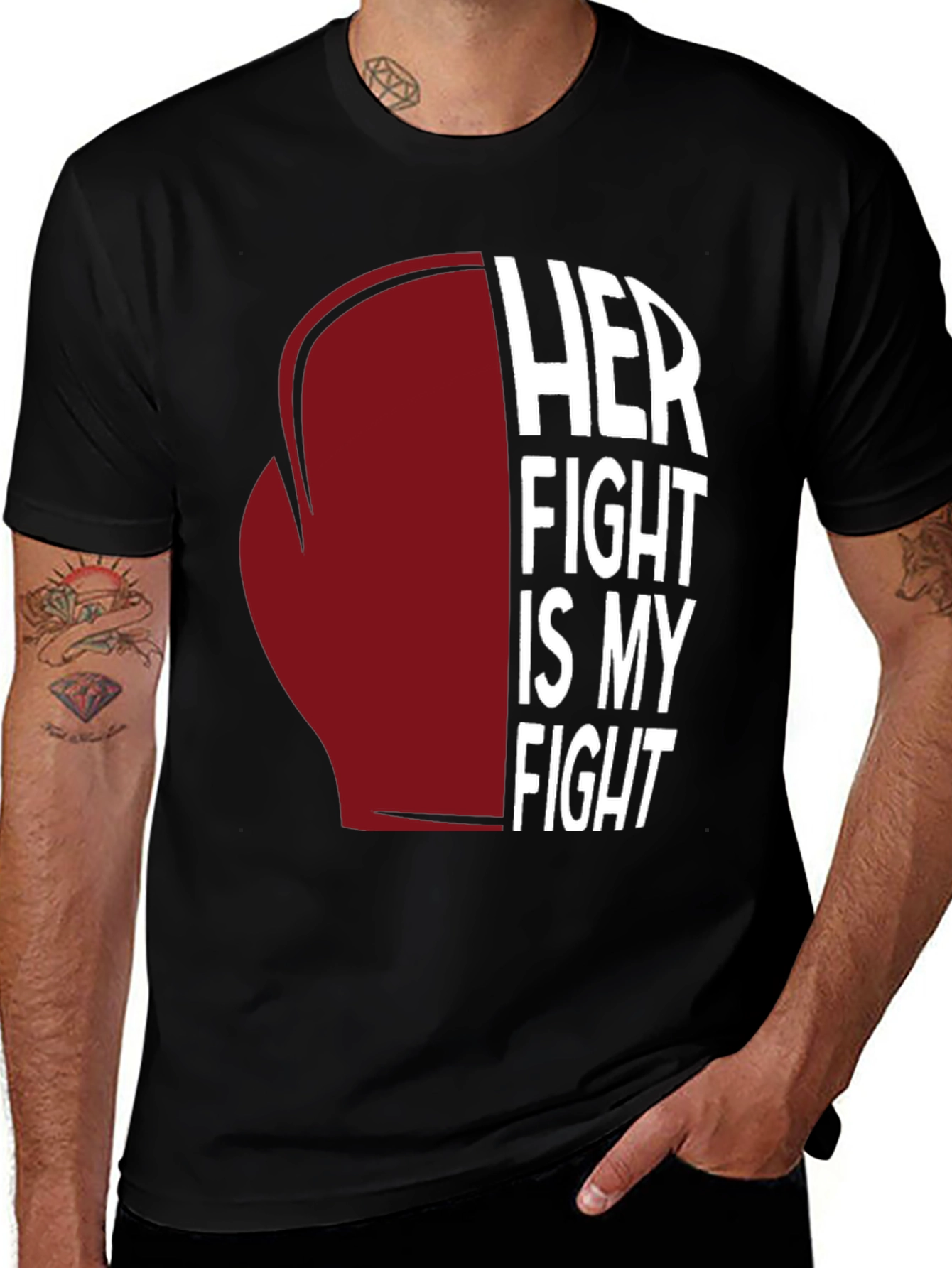 Variant 2 of Her Fight Is My Fight Graphic Tee